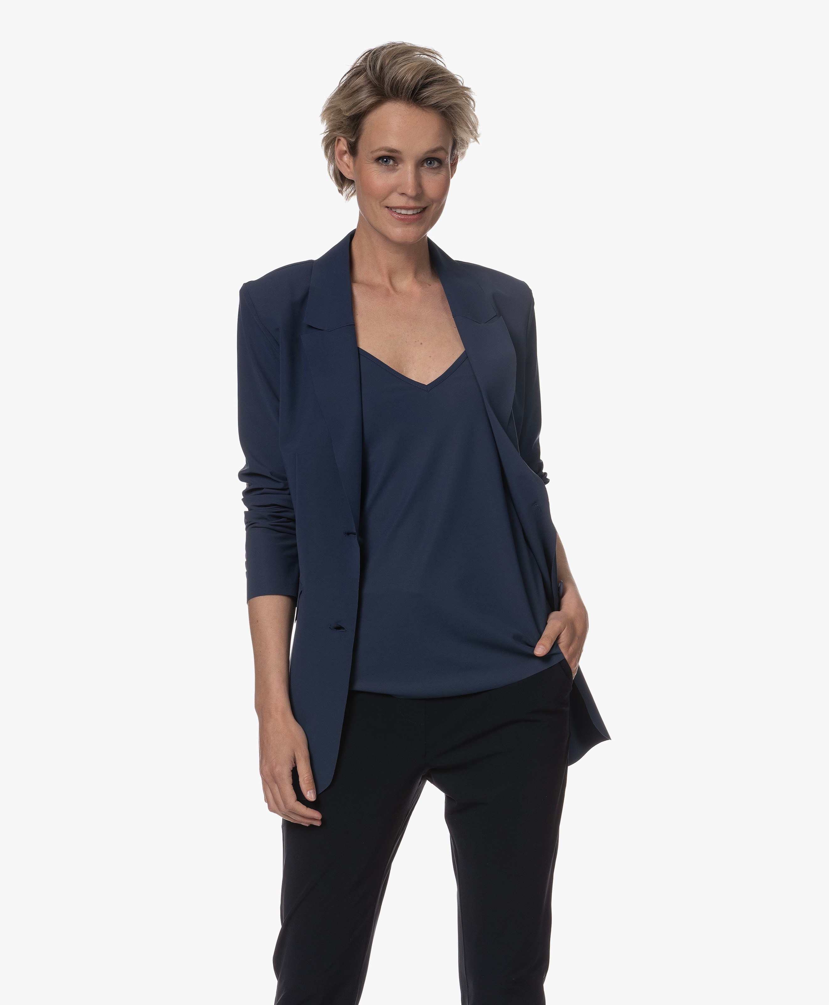 Anna Travel Jersey Blazer