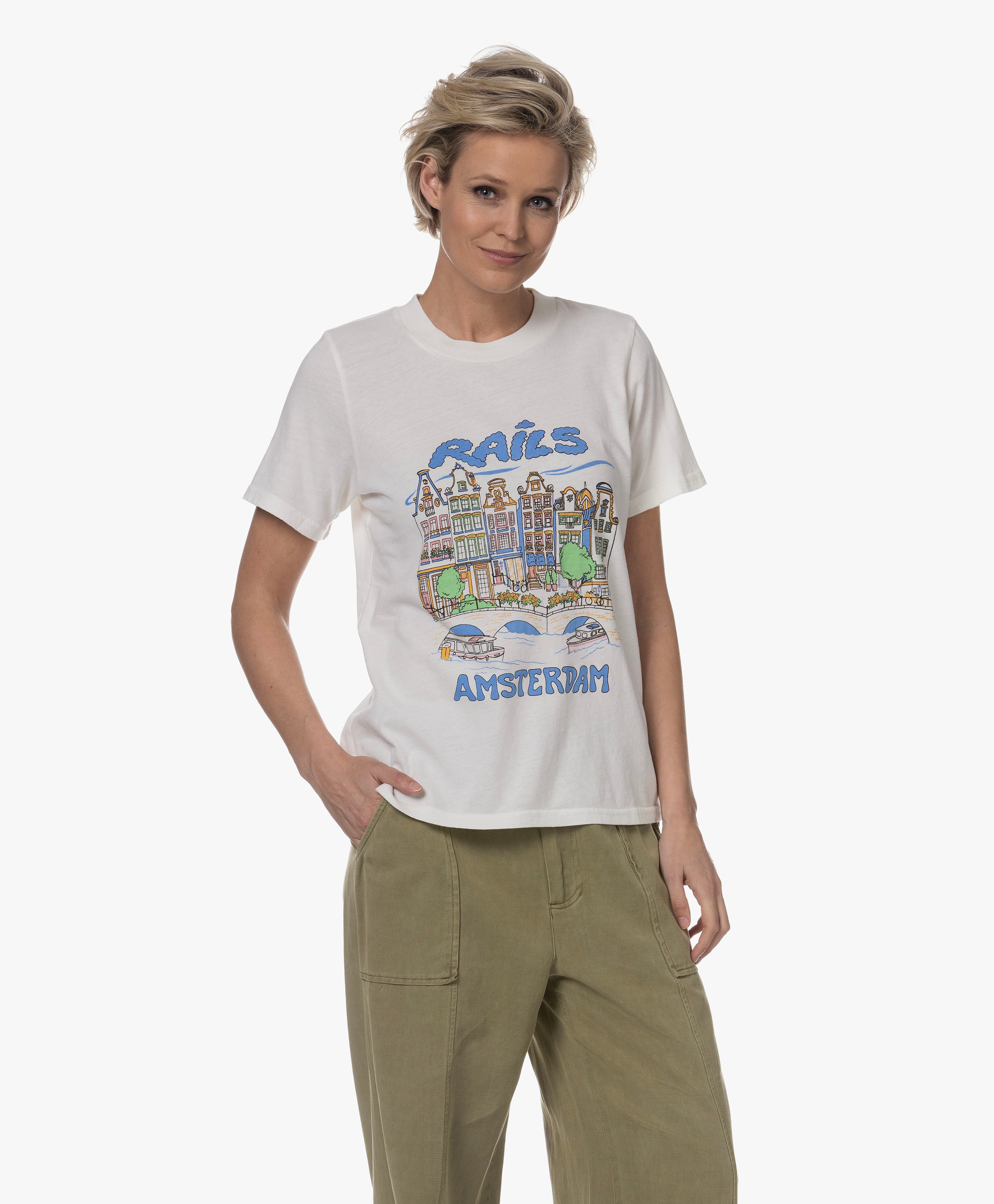 Boyfriend Amsterdam Print T-shirt