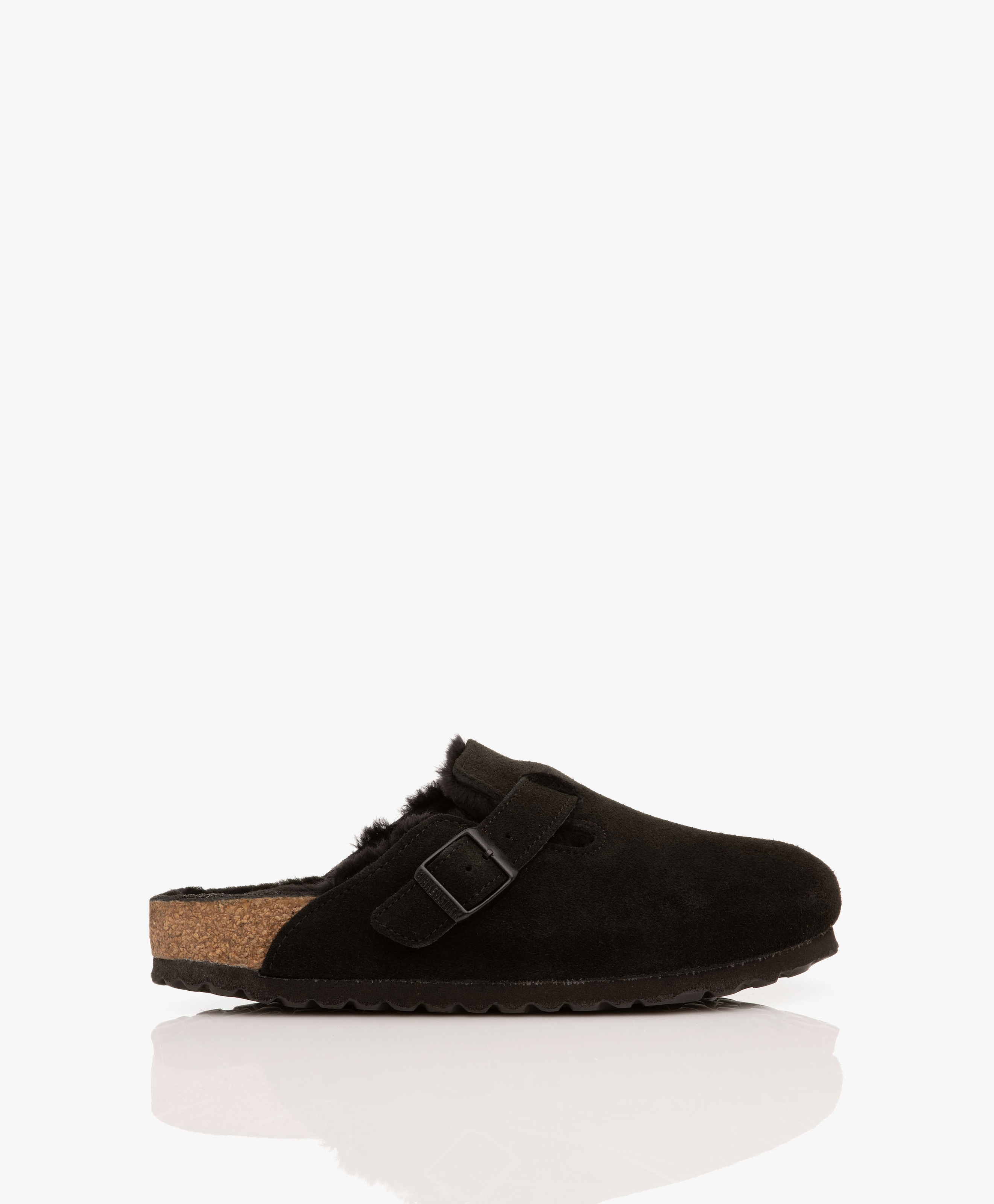 Boston Shearling Suede Sandals