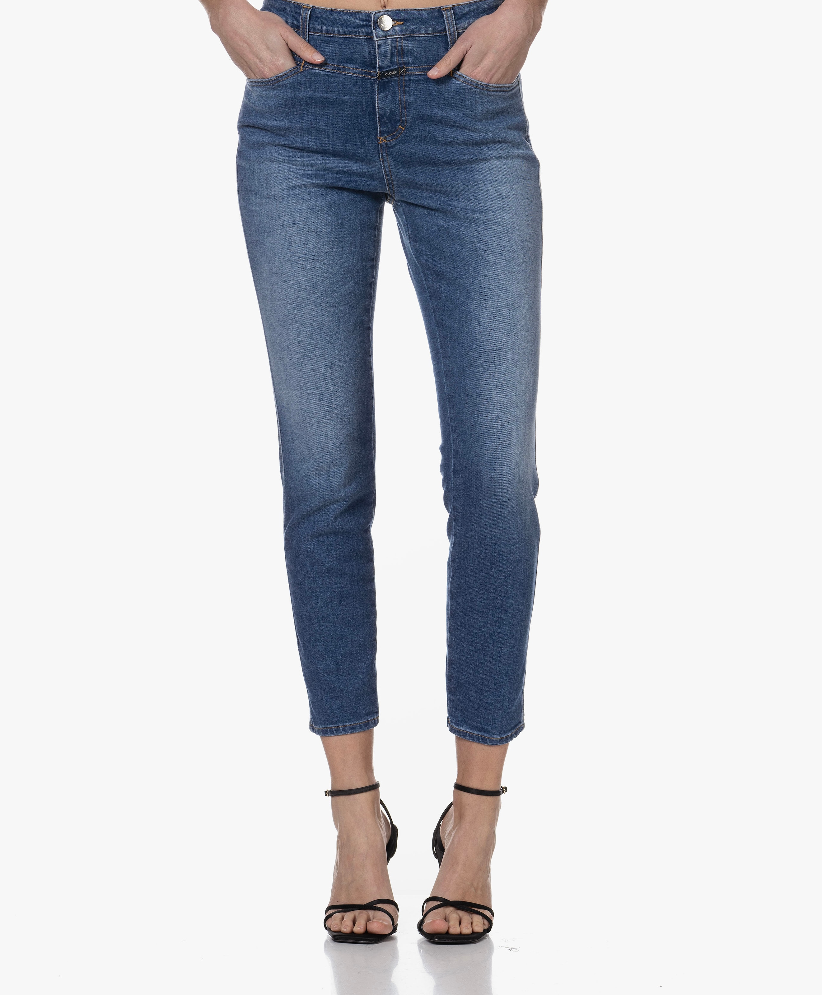 Skinny Pusher Jeans Enkellengte