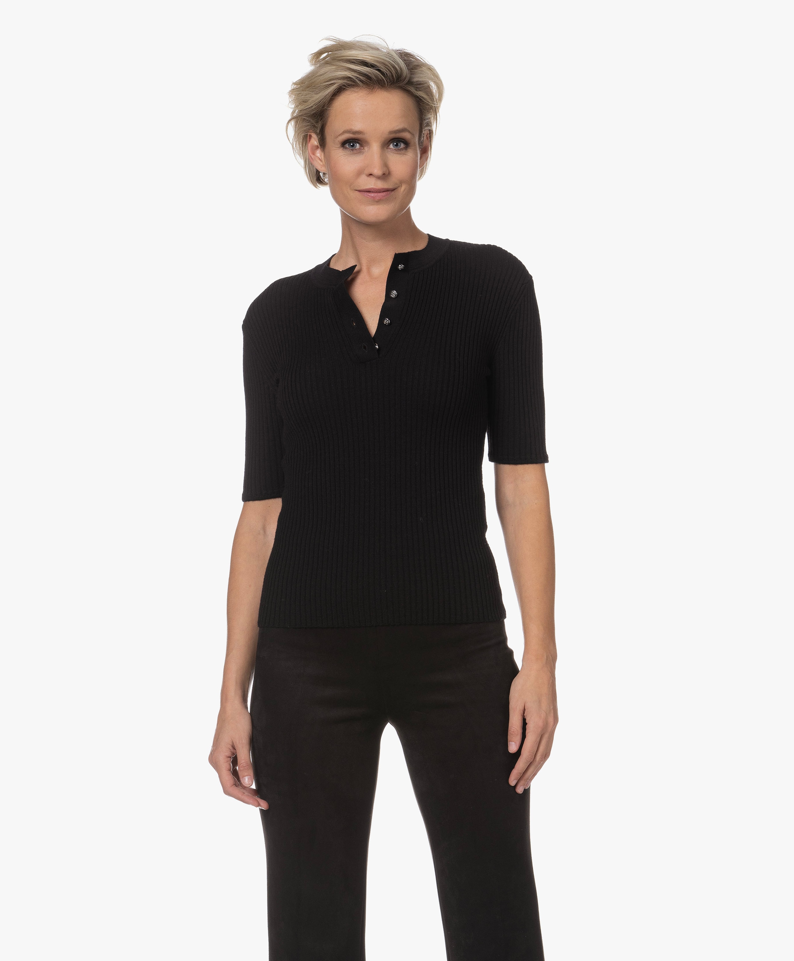 Rib Gebreide Top