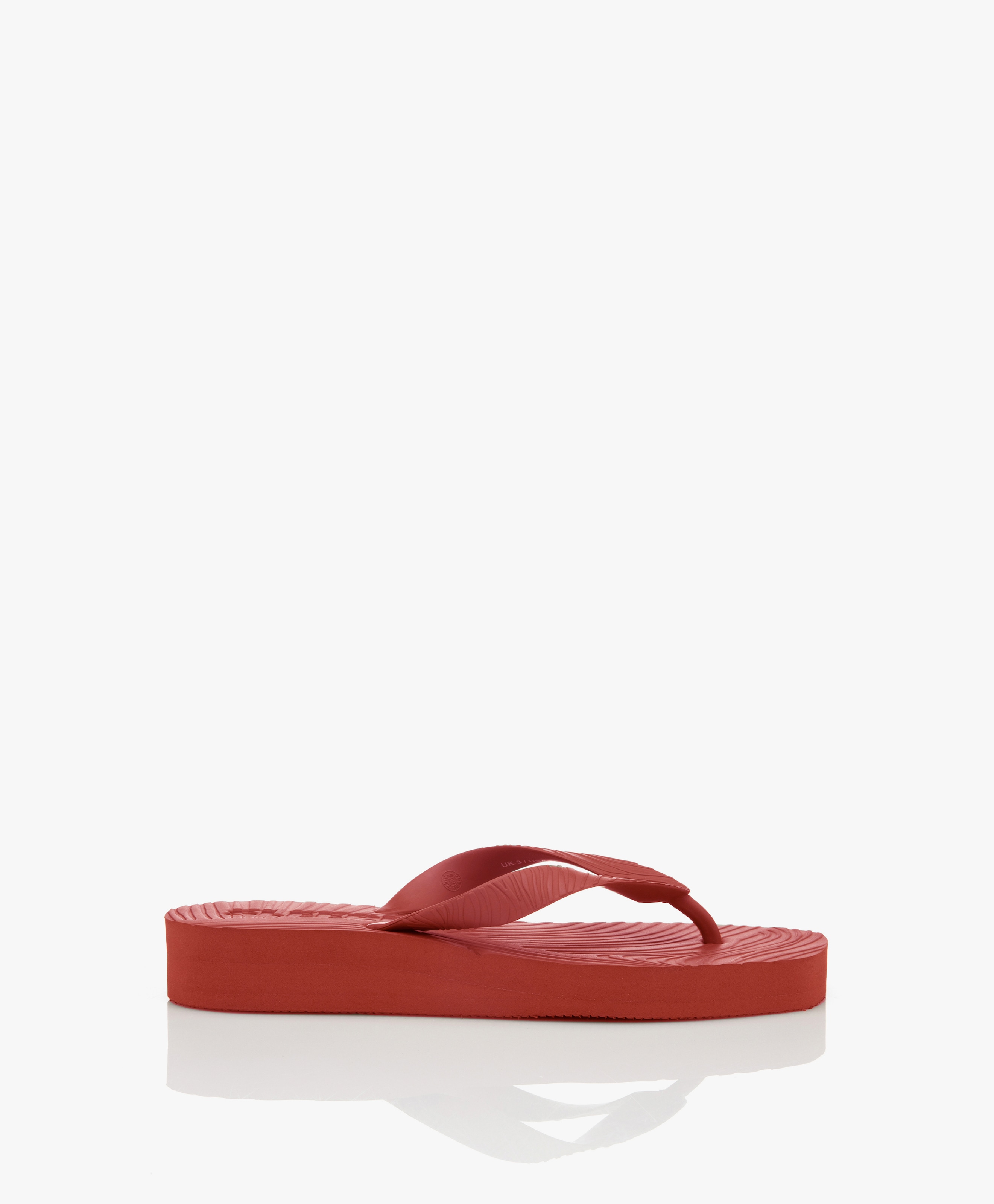 Tapered Platform Teenslippers van Natuurlijk Rubber