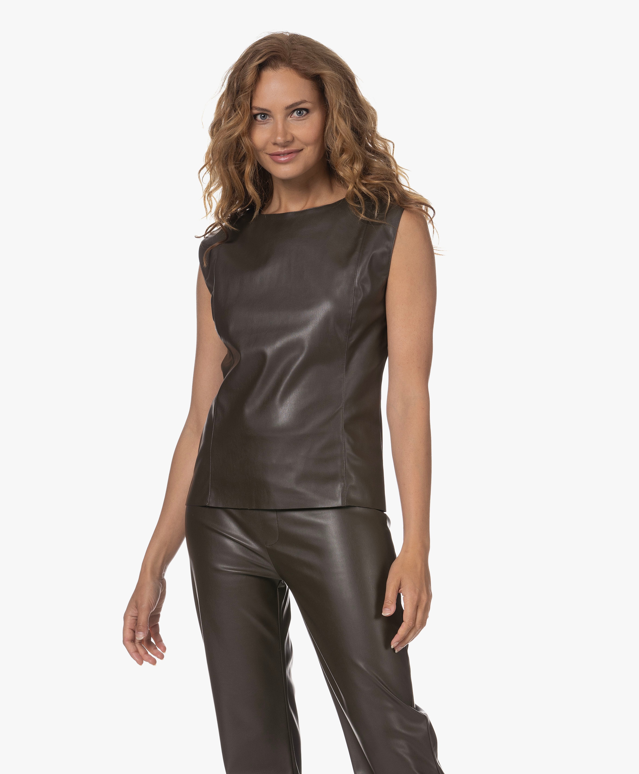 Otsy Vegan Leather Top