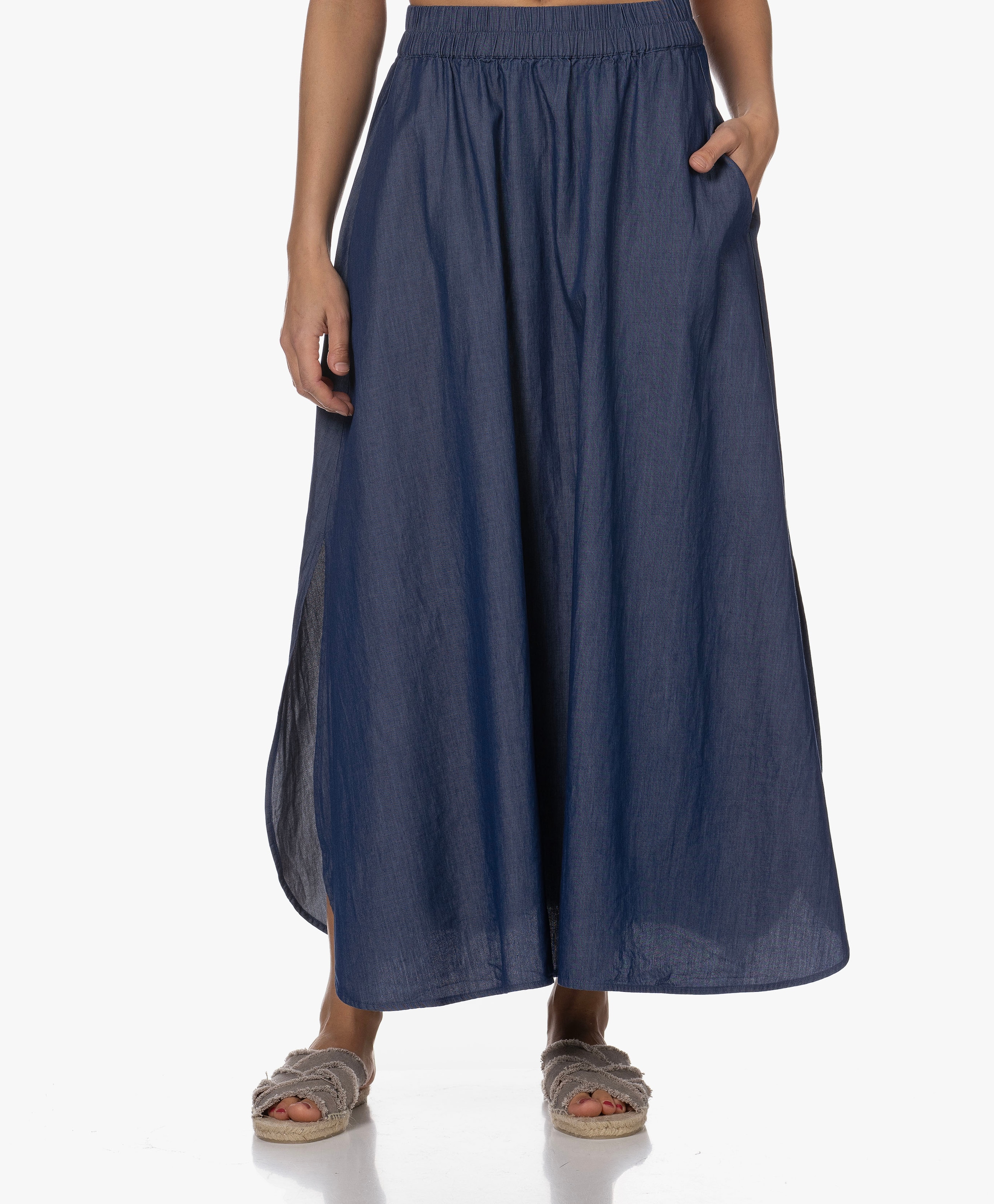 Peppe Denim Maxi Skirt