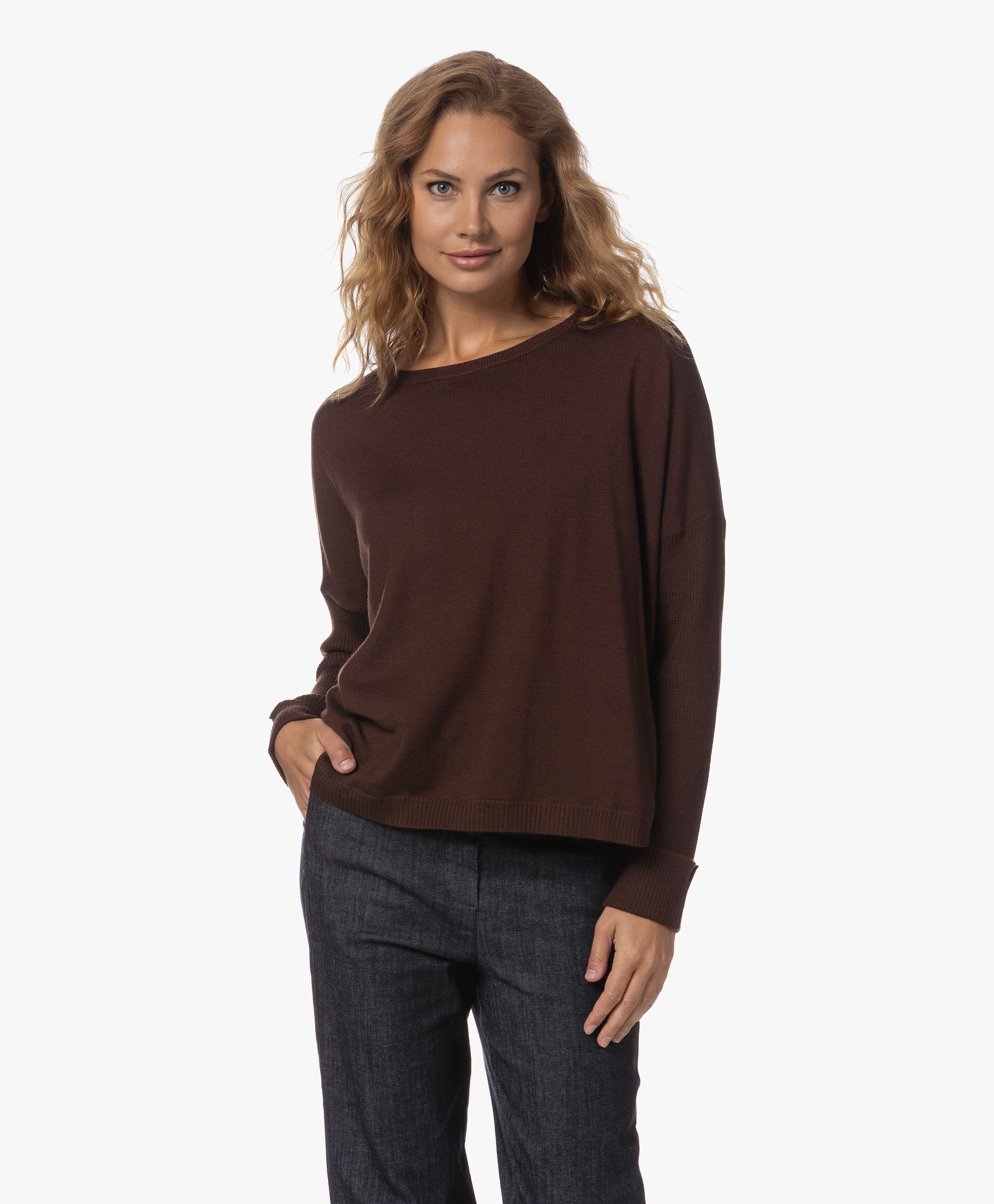 Fine Knitted Loose-fit Sweater