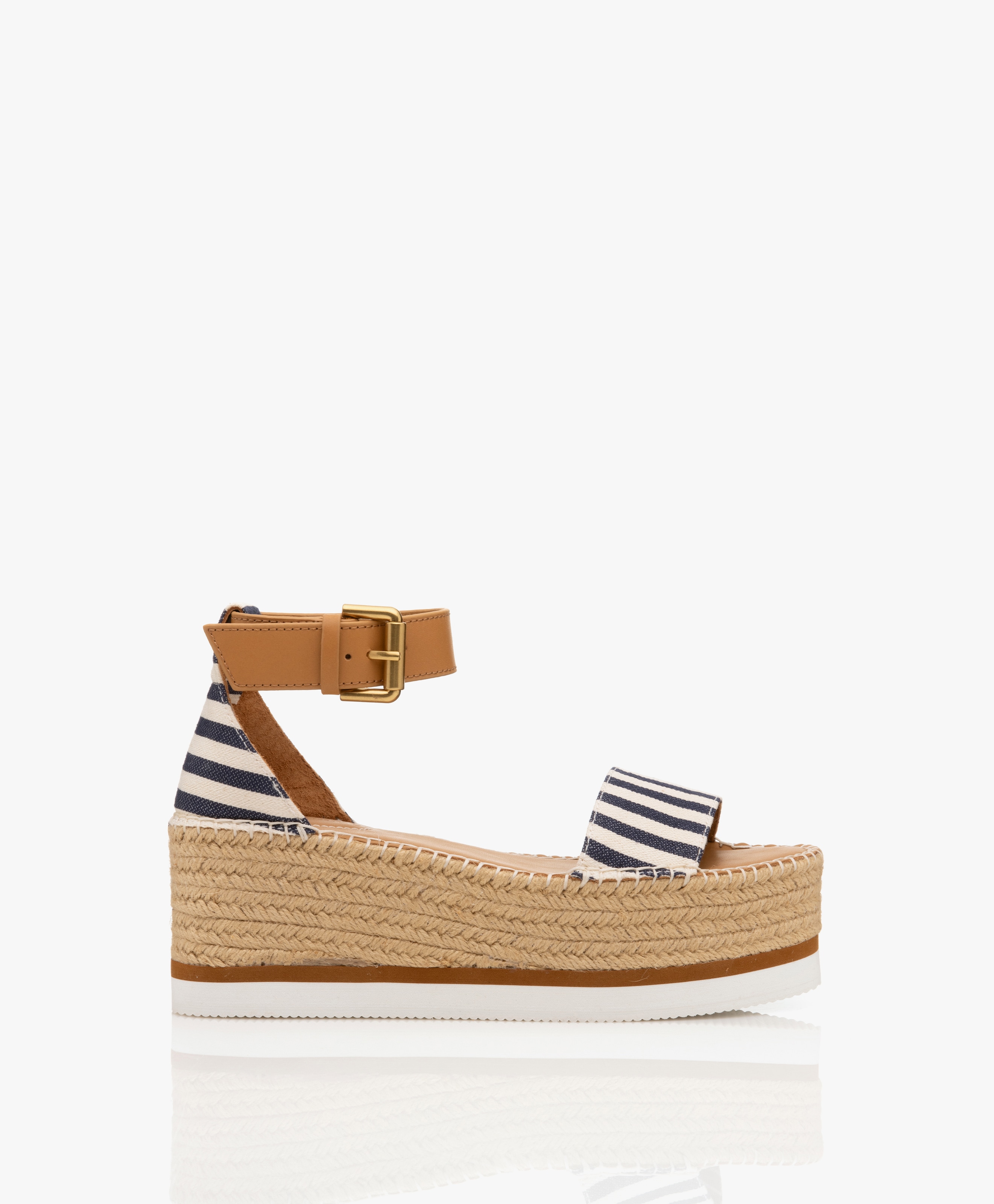 Glyn Kalfsleren Plateau Espadrilles