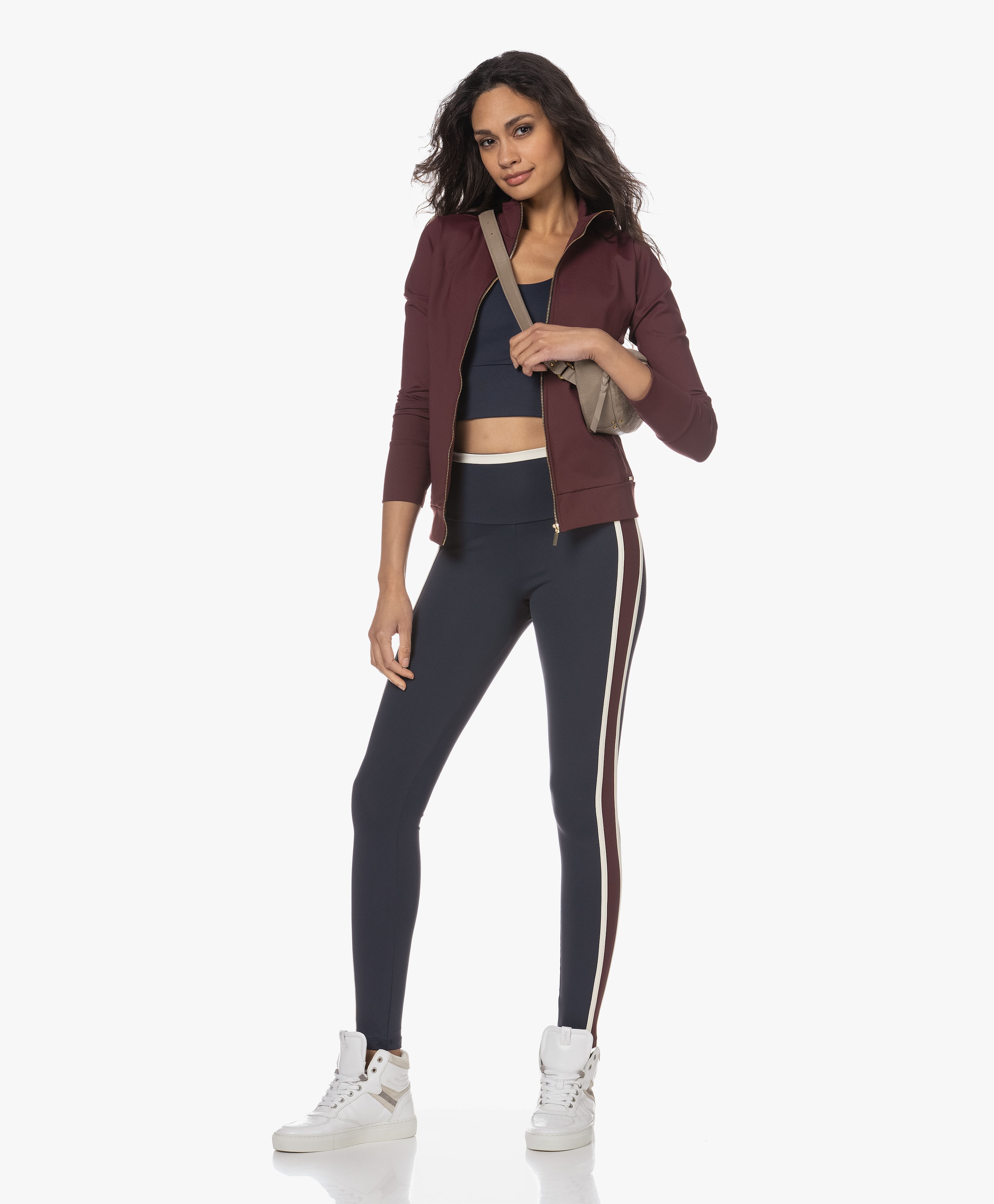 Sarah Tech Jersey Cropped Top