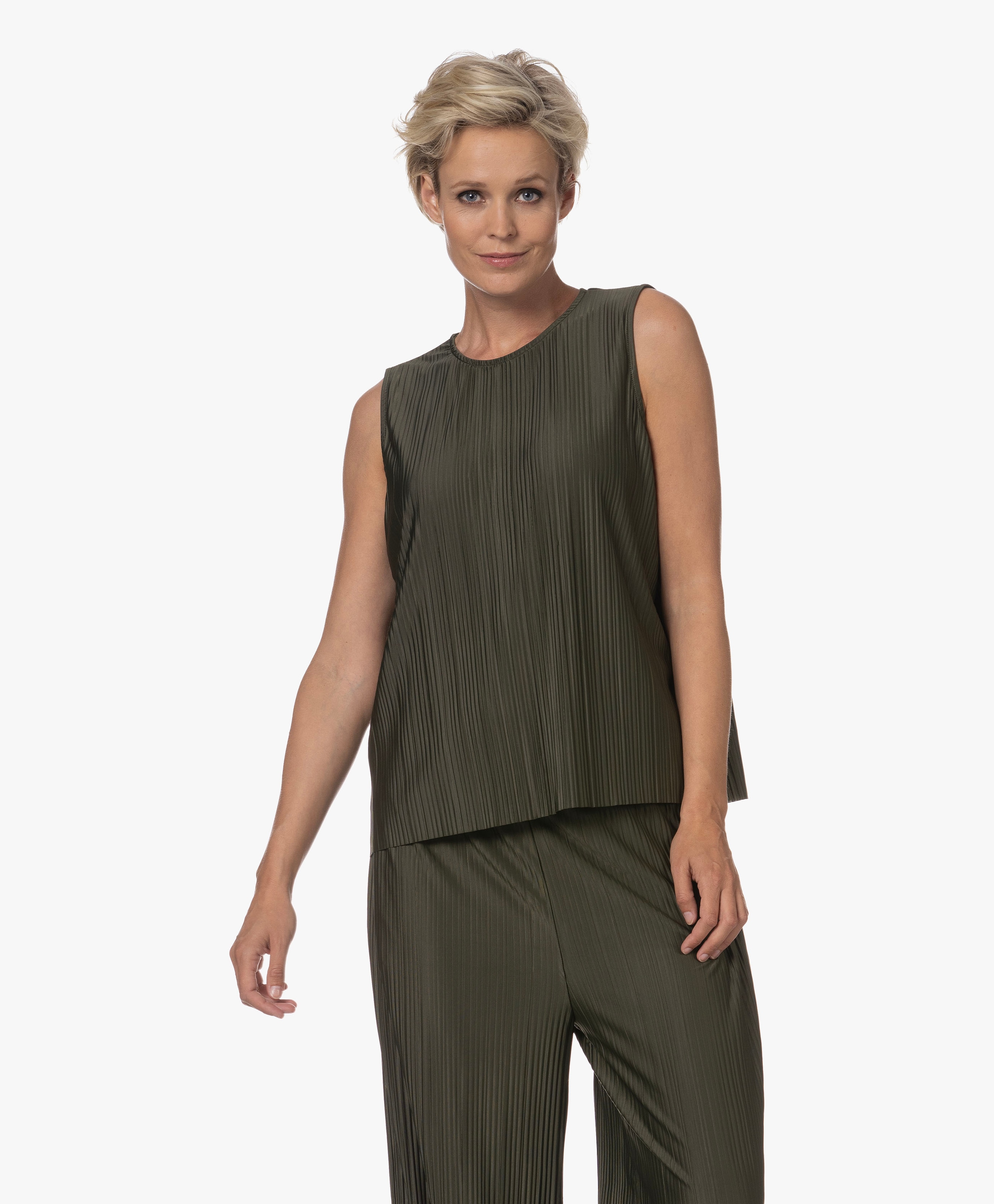 Samsoe Pleated Jersey Top