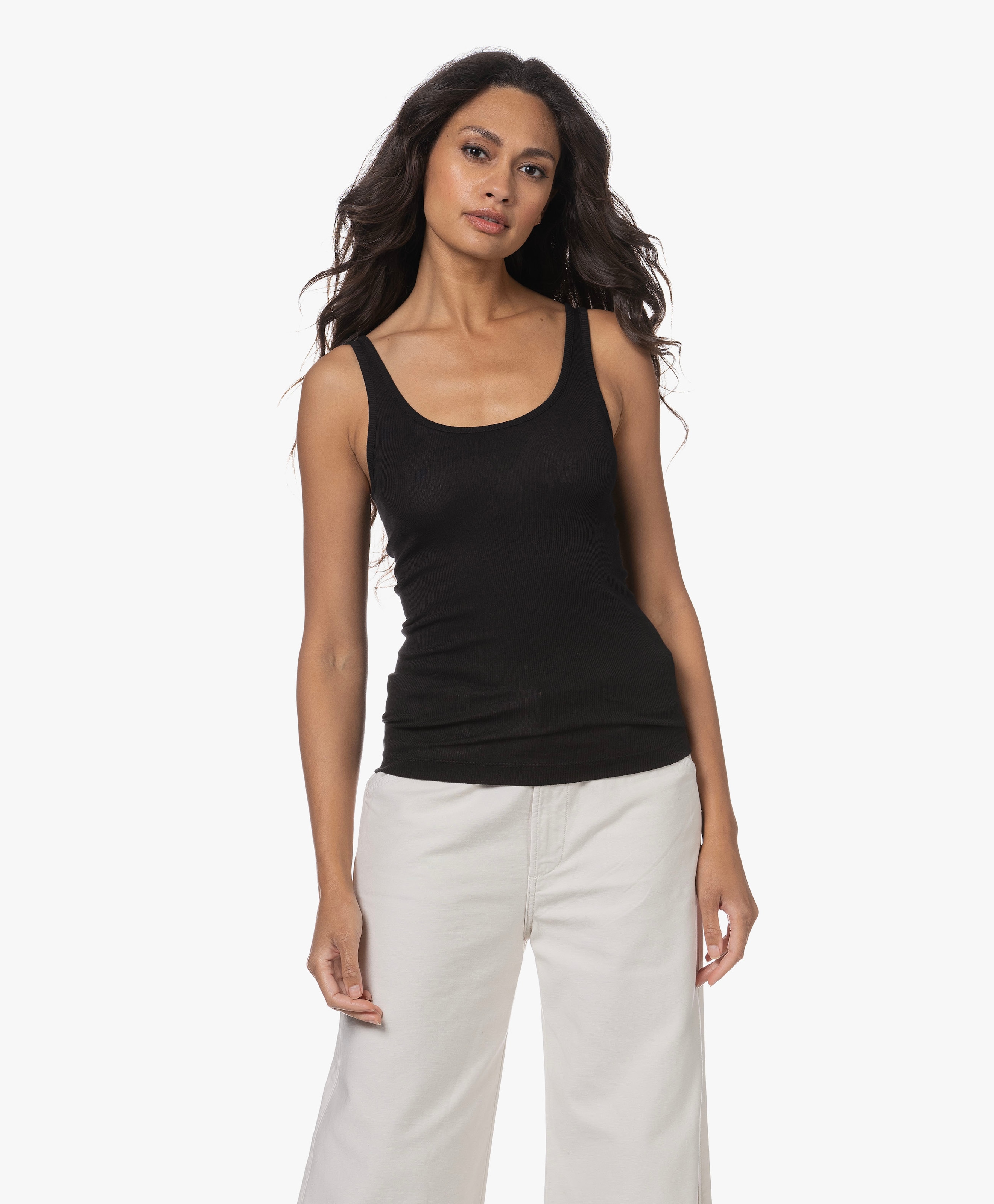 Pima Cotton Rib Tank Top