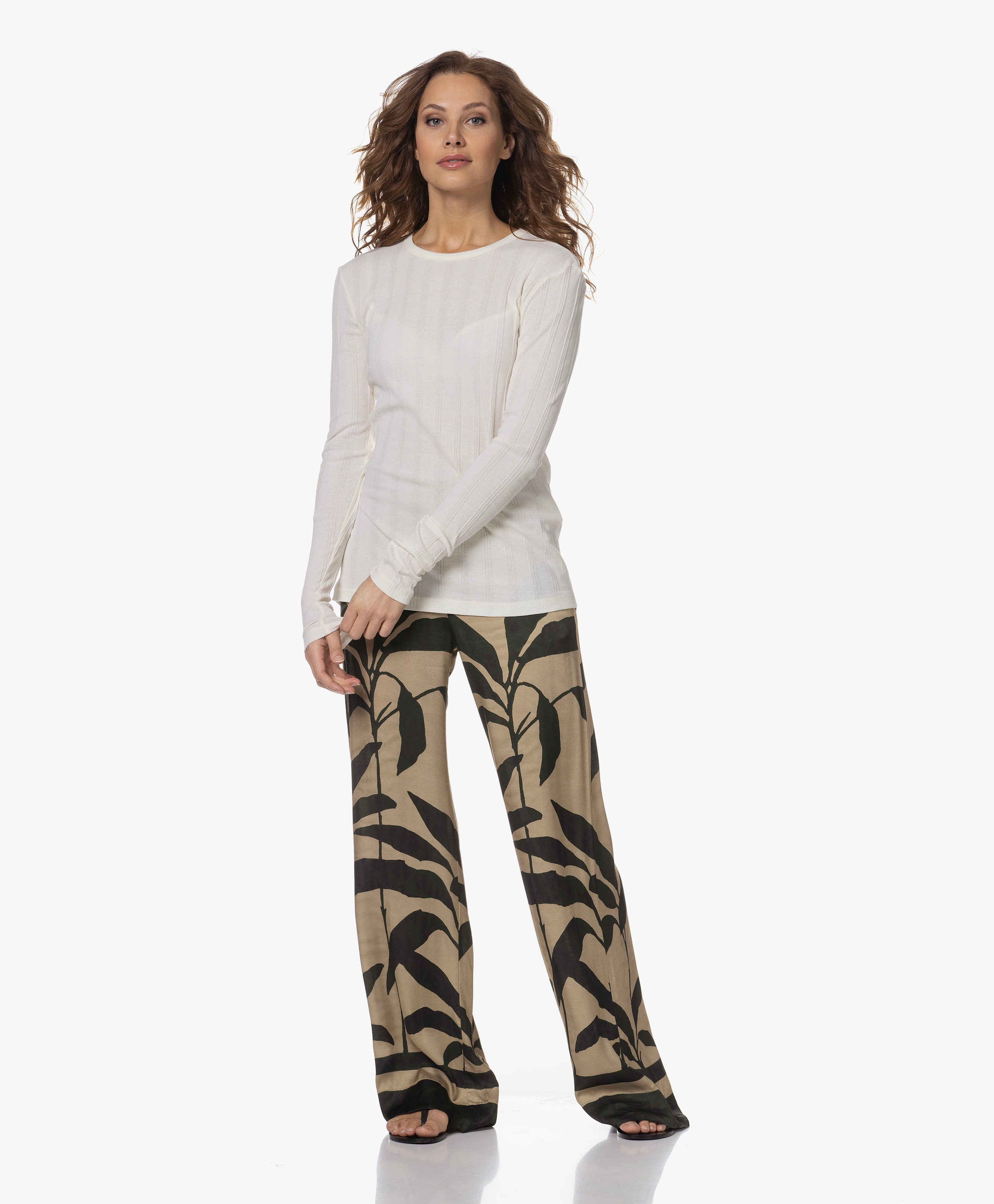 Thyra Rib Katoenen Longsleeve