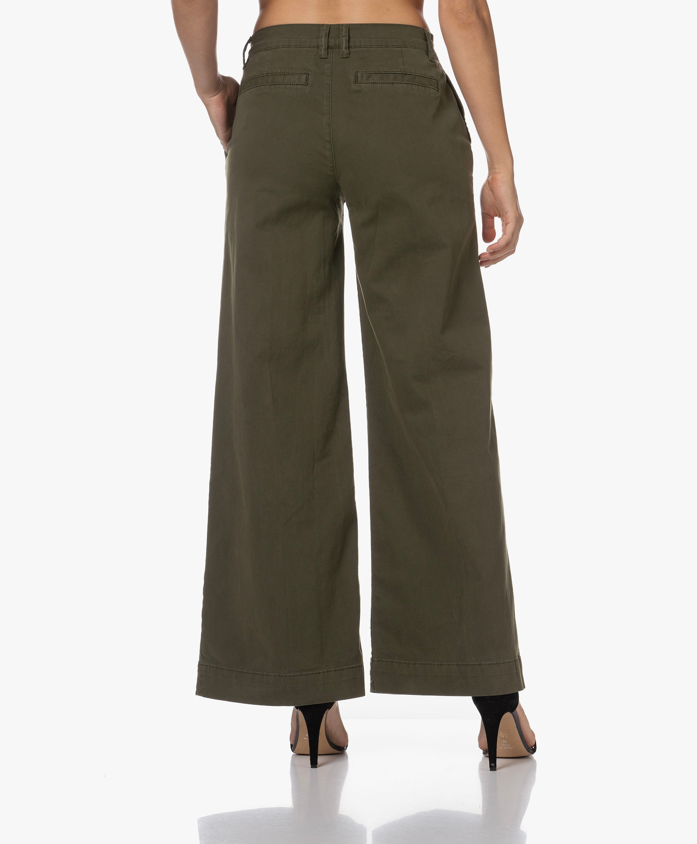 Wide Leg Tomboy Twill Pants