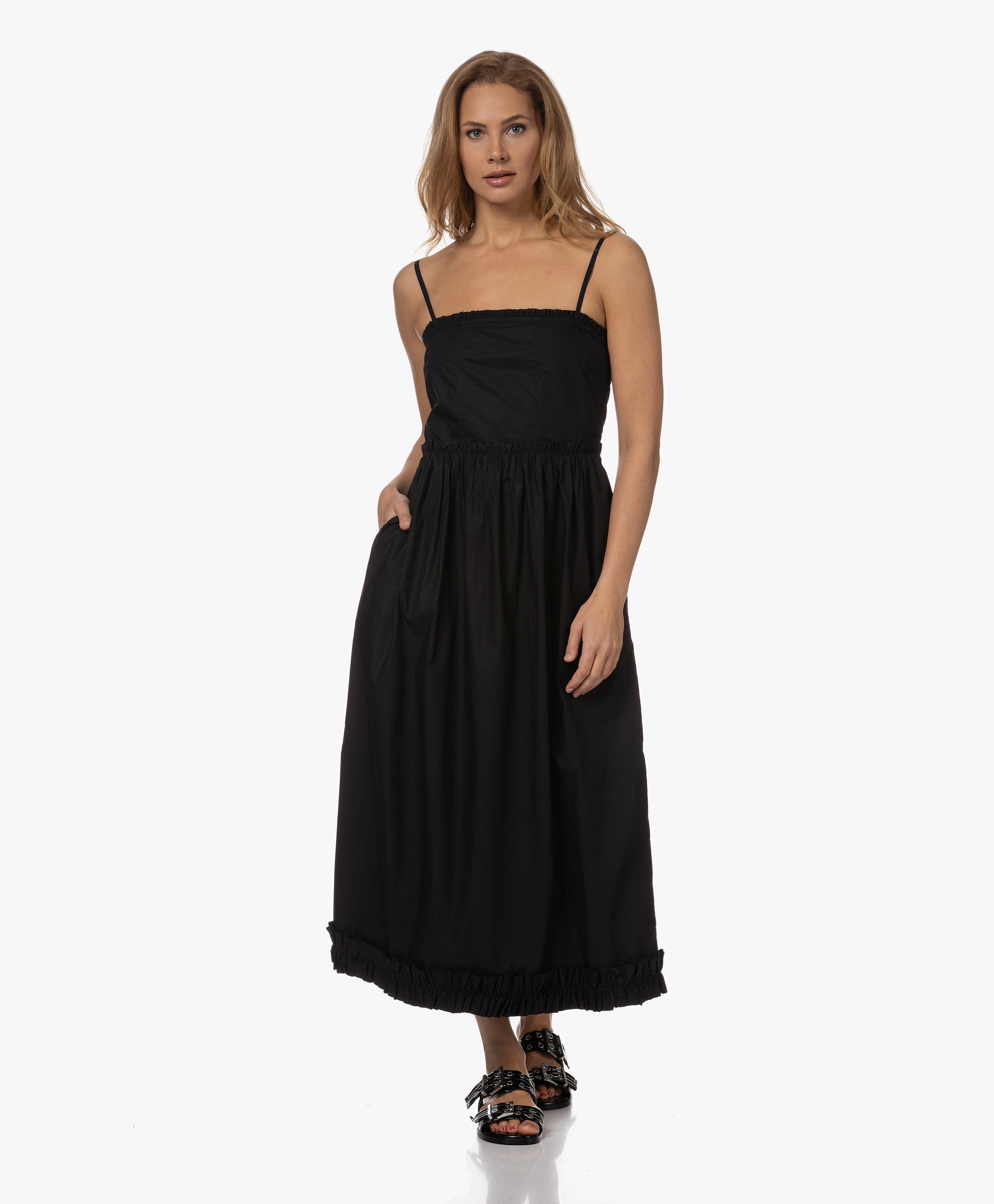 Poplin Maxi Jurk