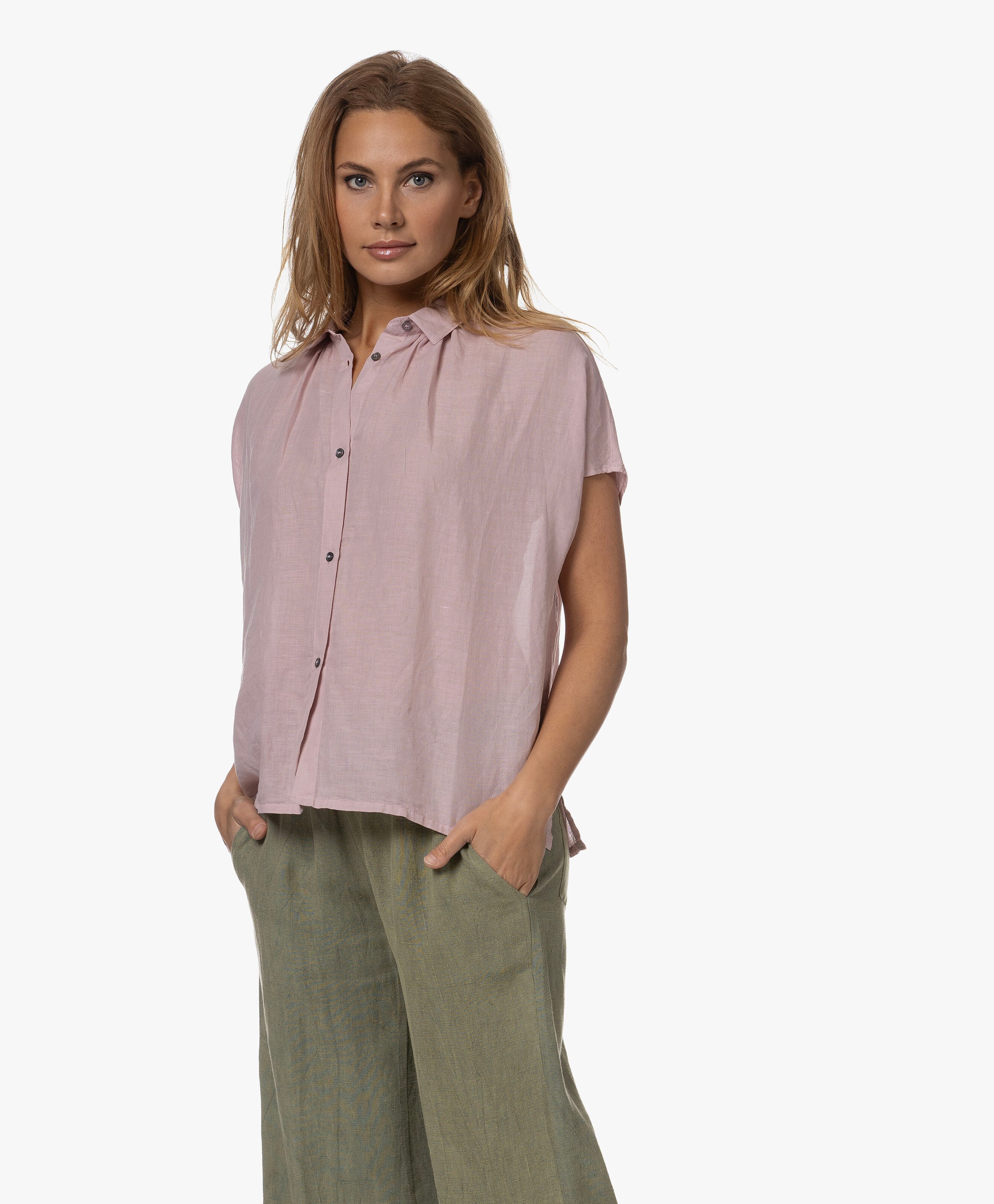 Linnen-Katoen Blouse