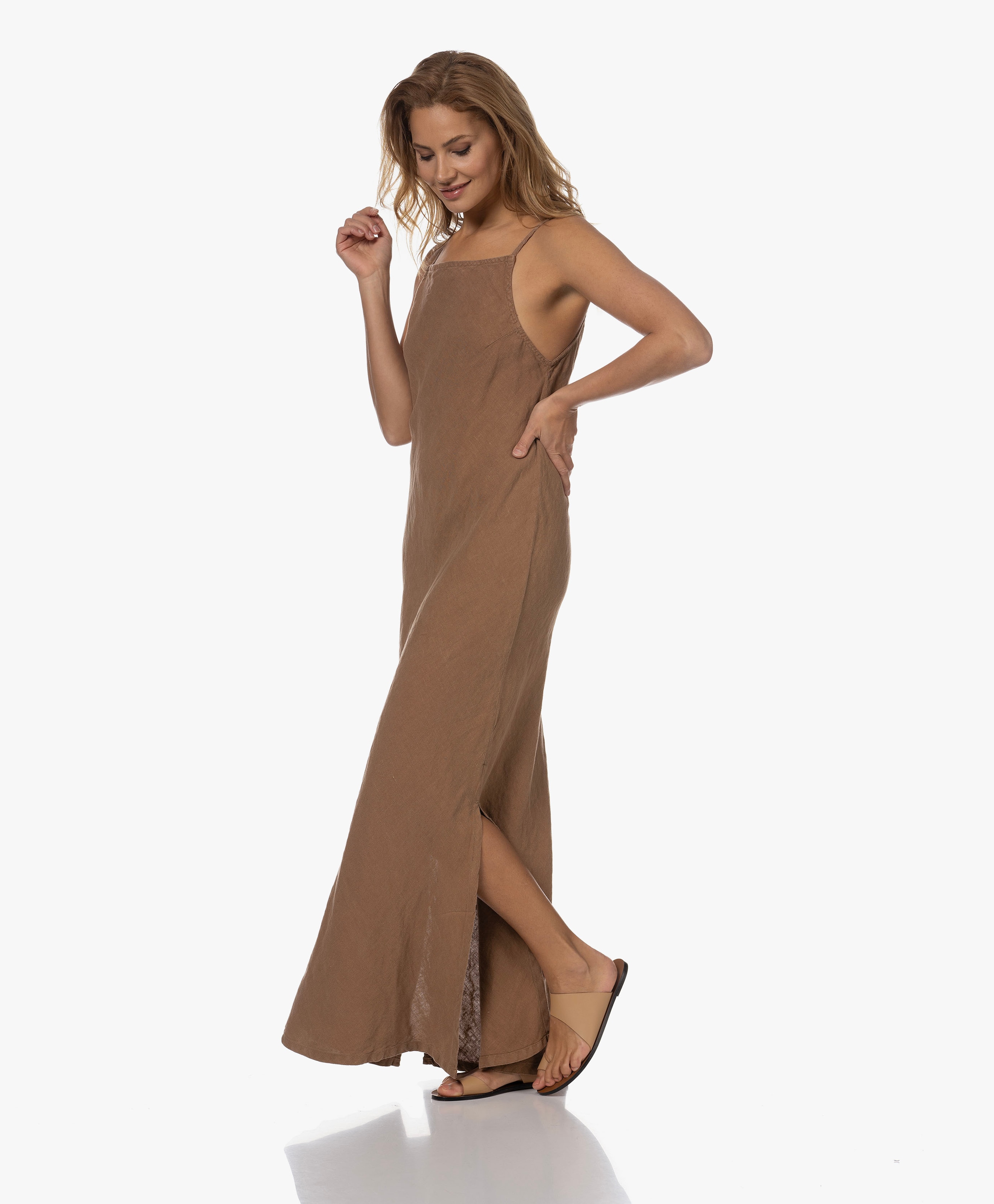Aura Linen Maxi Dress