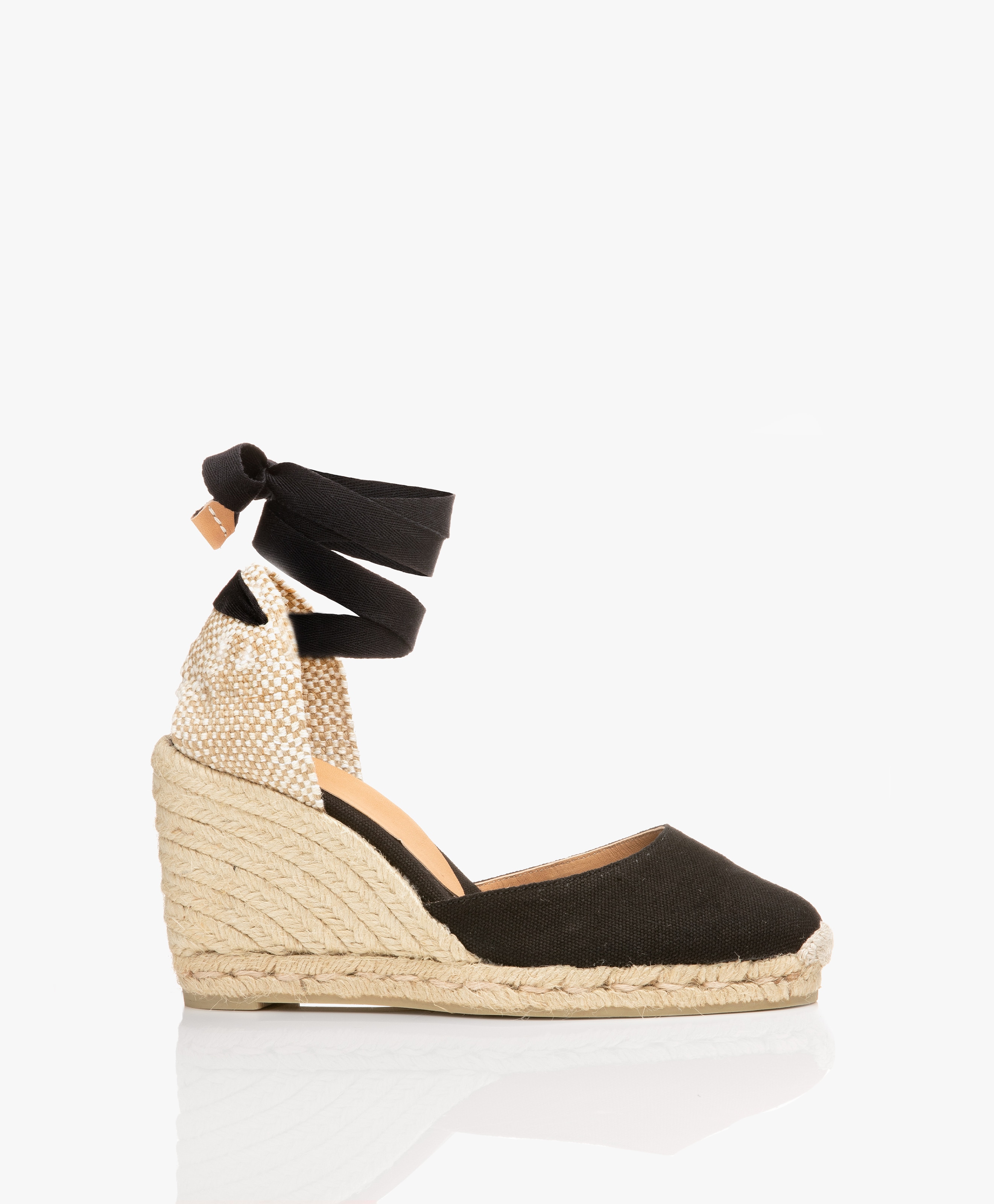 Carina 10cm Canvas Sleehak Espadrilles