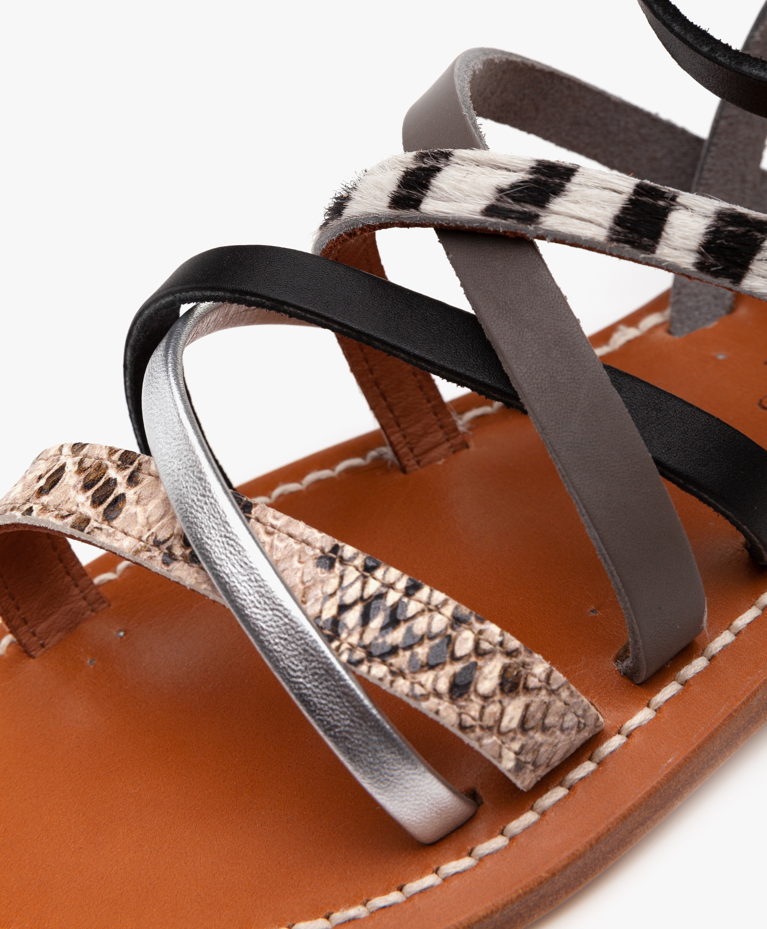 Aphrodite Leren Sandalen