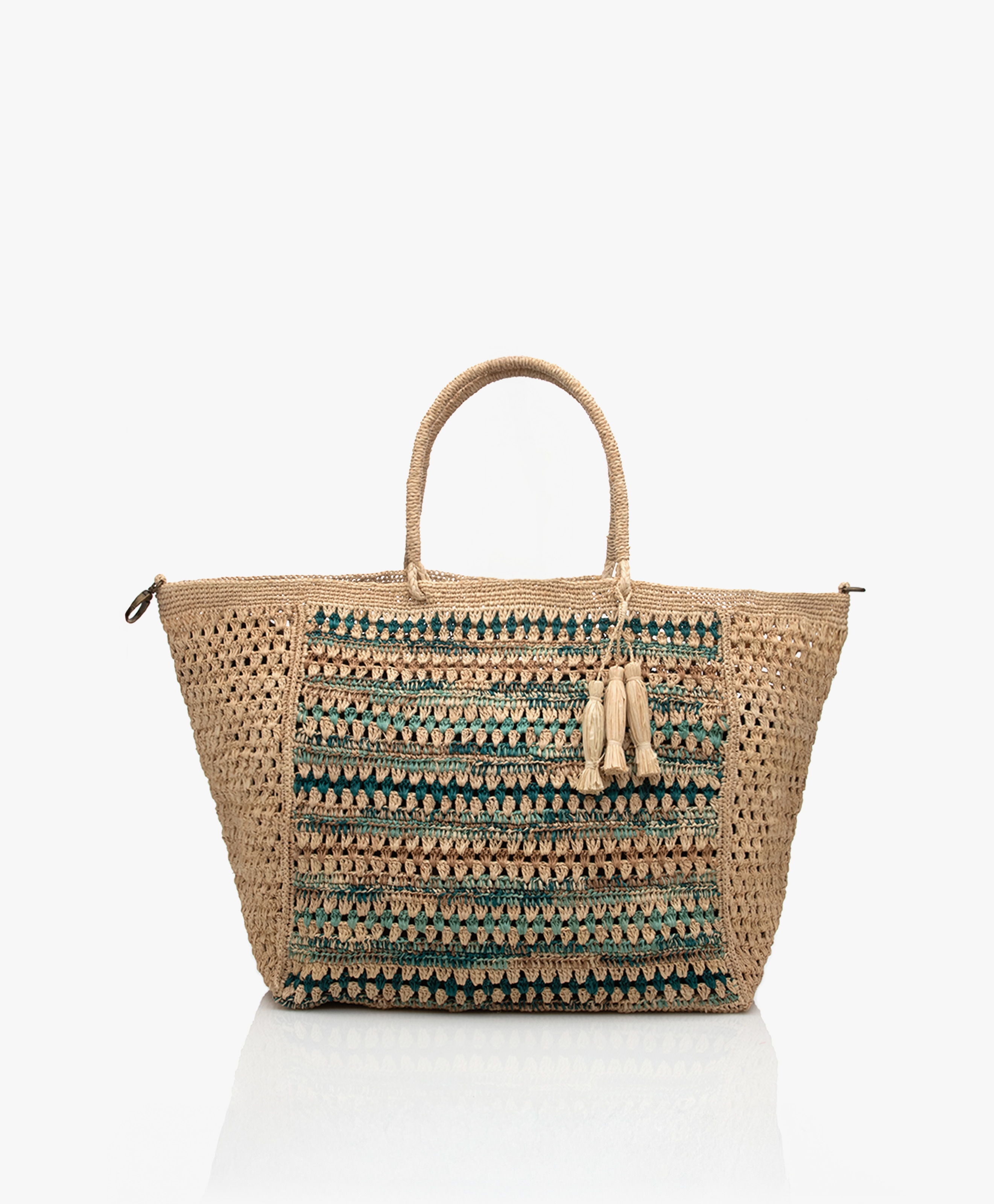 Tsara XL Raffia Shopper