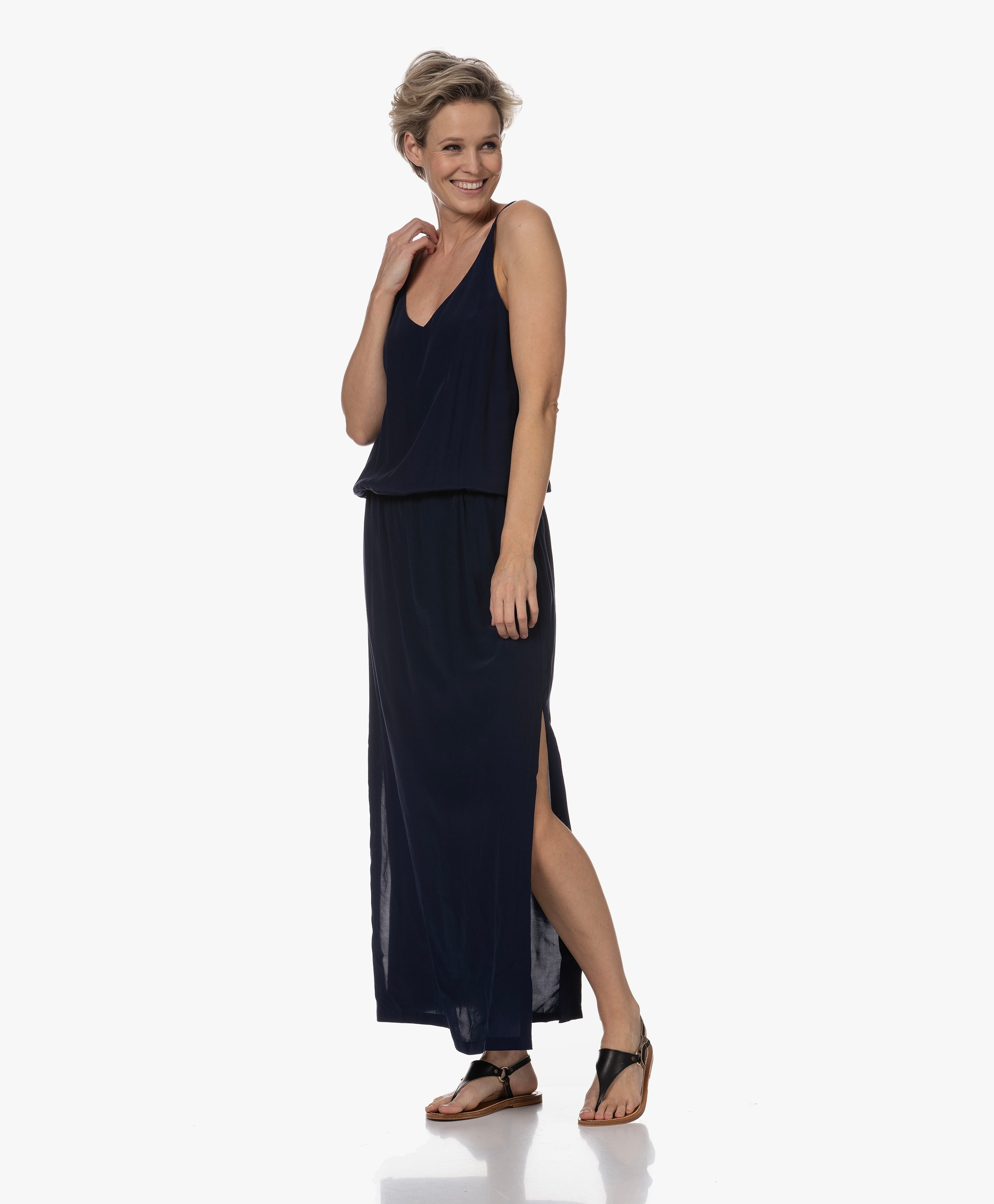 Maeva Rayon Jurk met Splitten