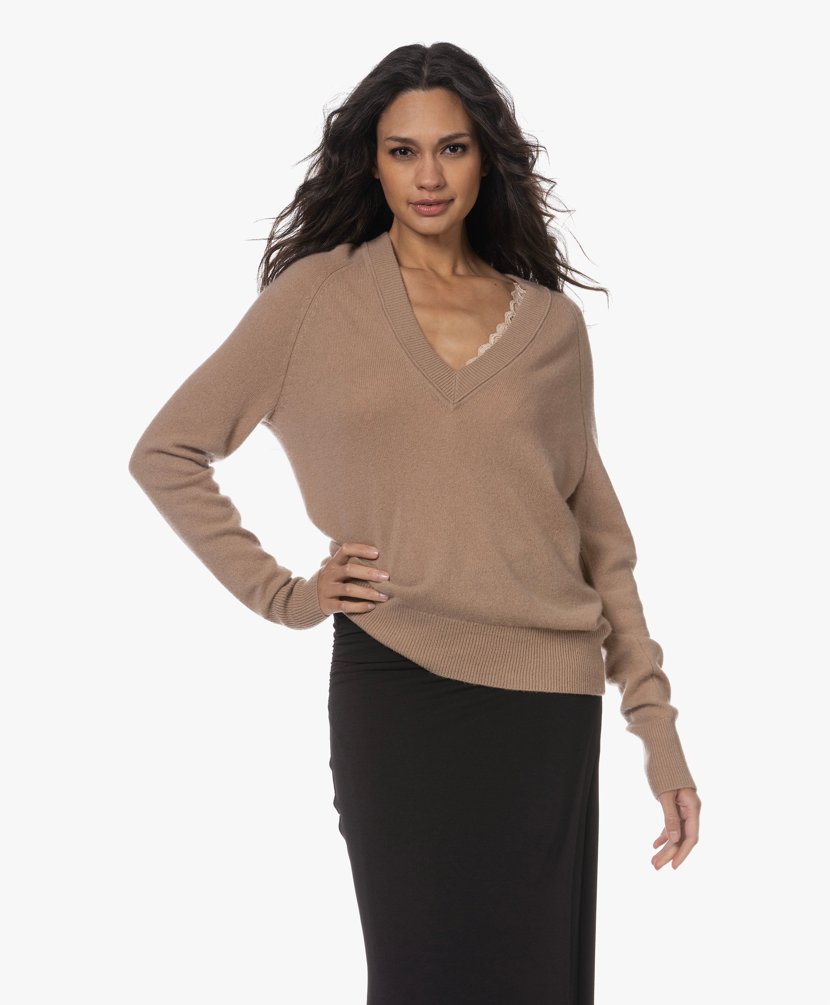 Madalene Cashmere V-hals Trui