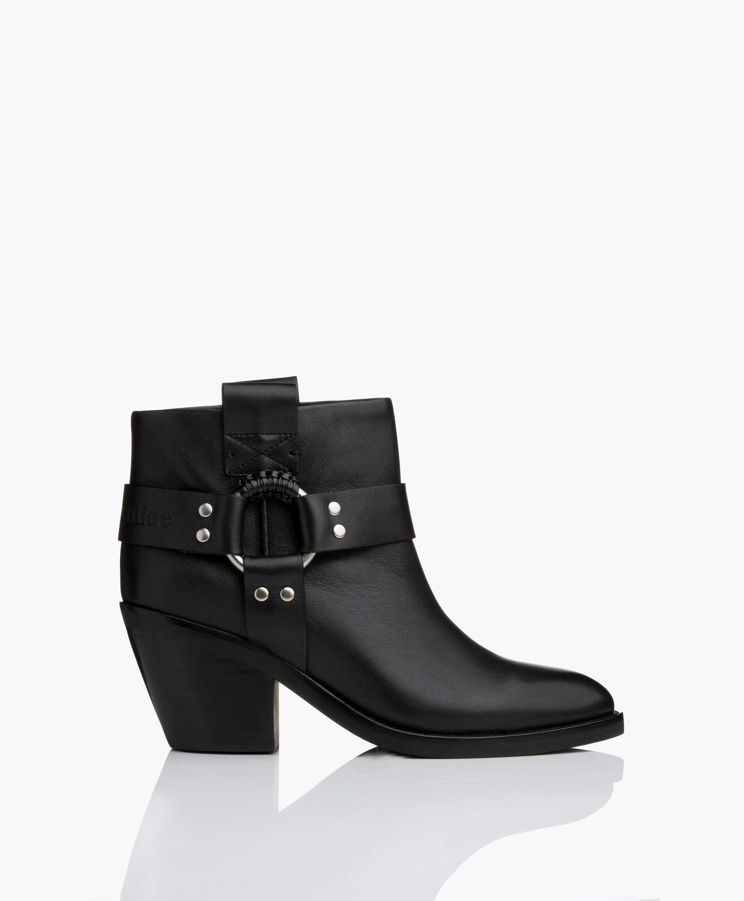 Chloe black ankle boots hotsell