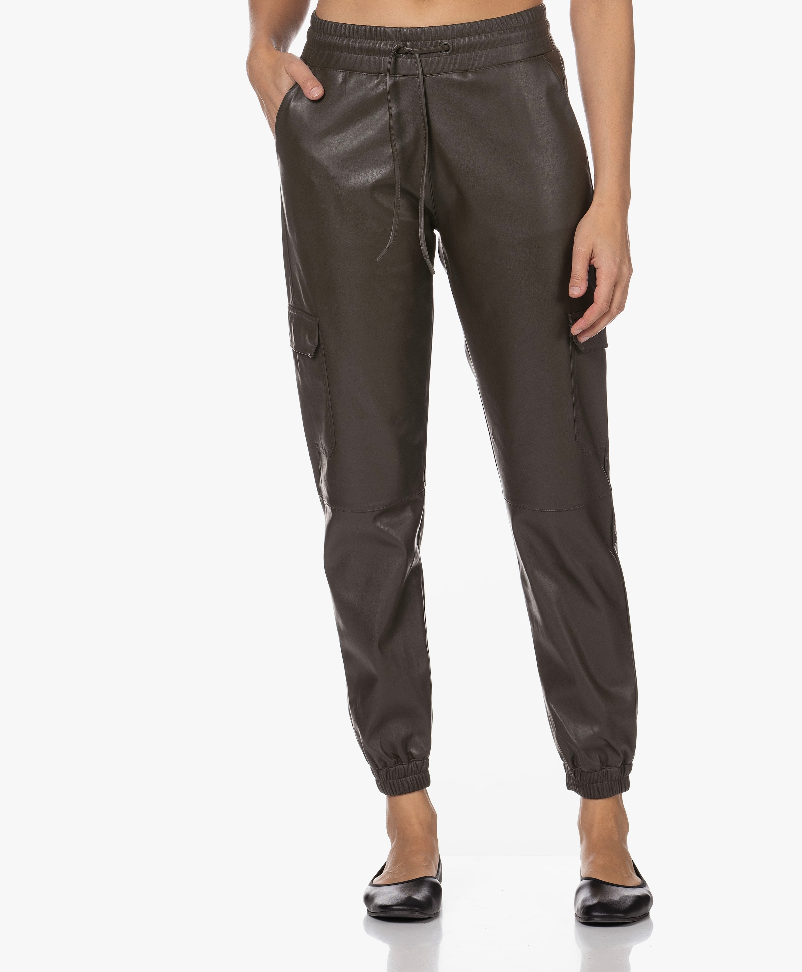 Komachi Vegan Leren Utility Broek