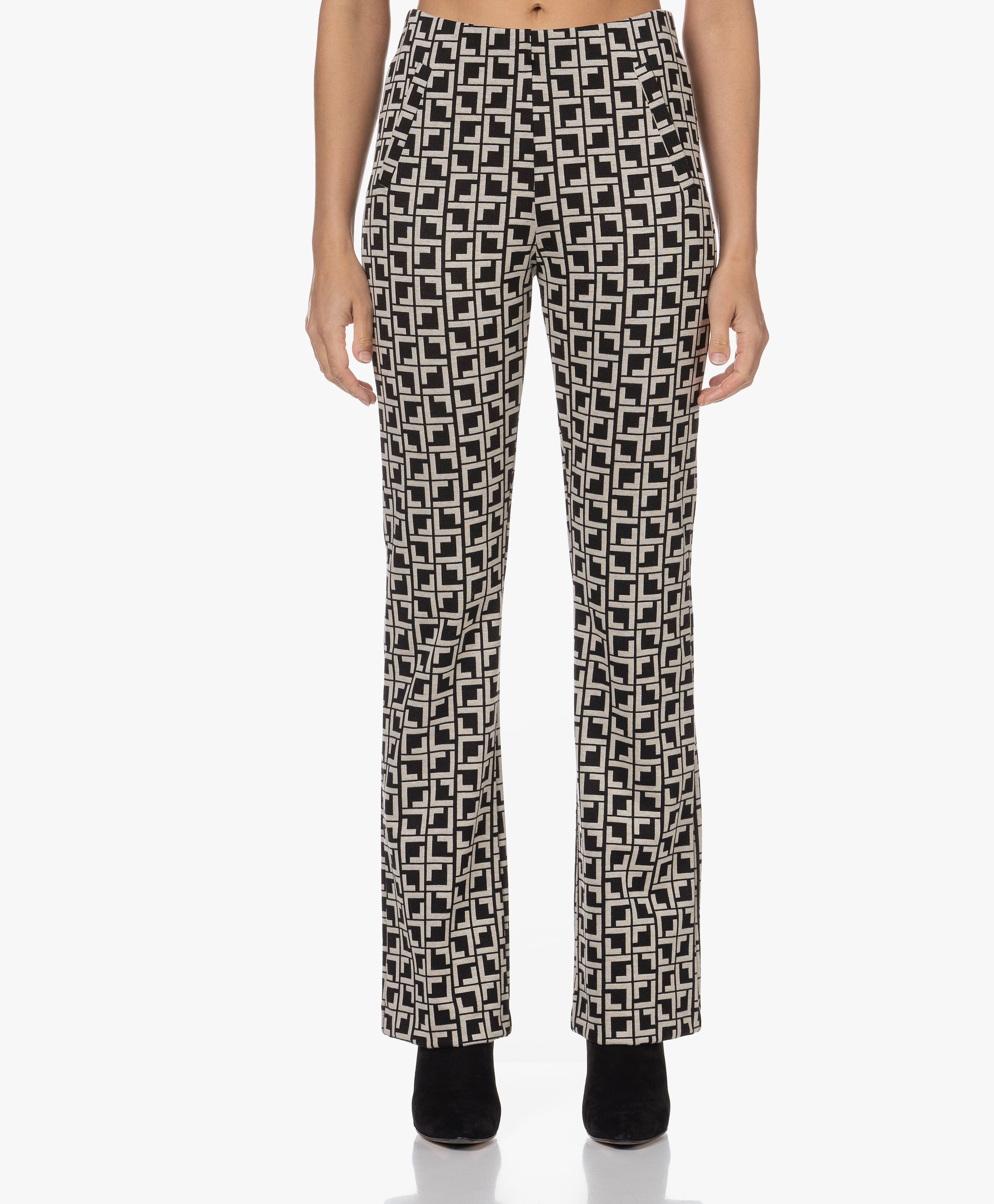 Jacquard Ponte Jersey Broek