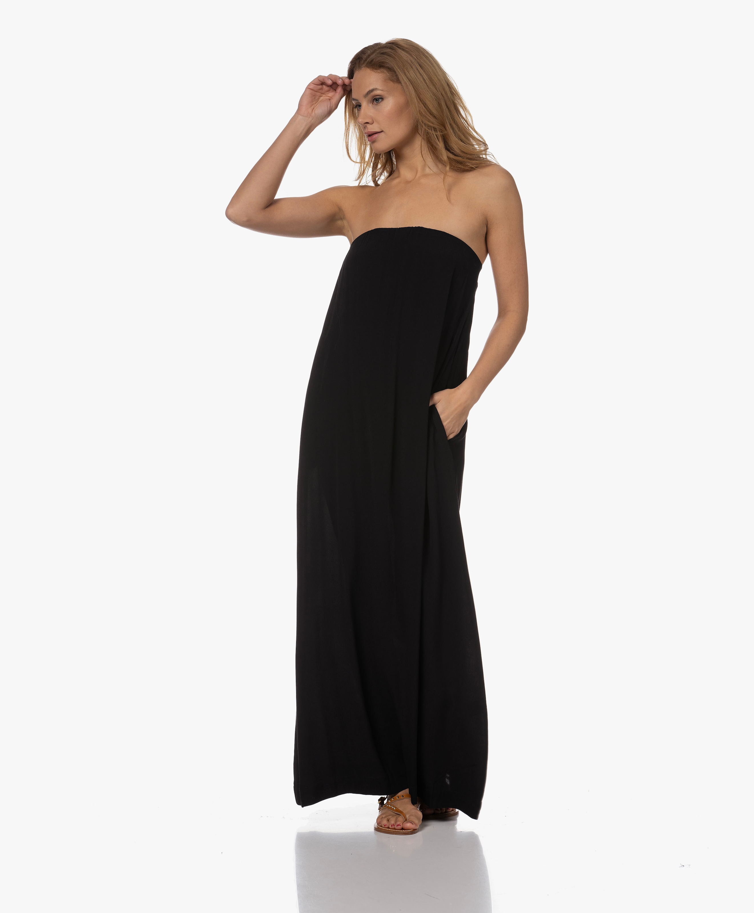 Fincher Strapless Maxi-jurk met Bustier