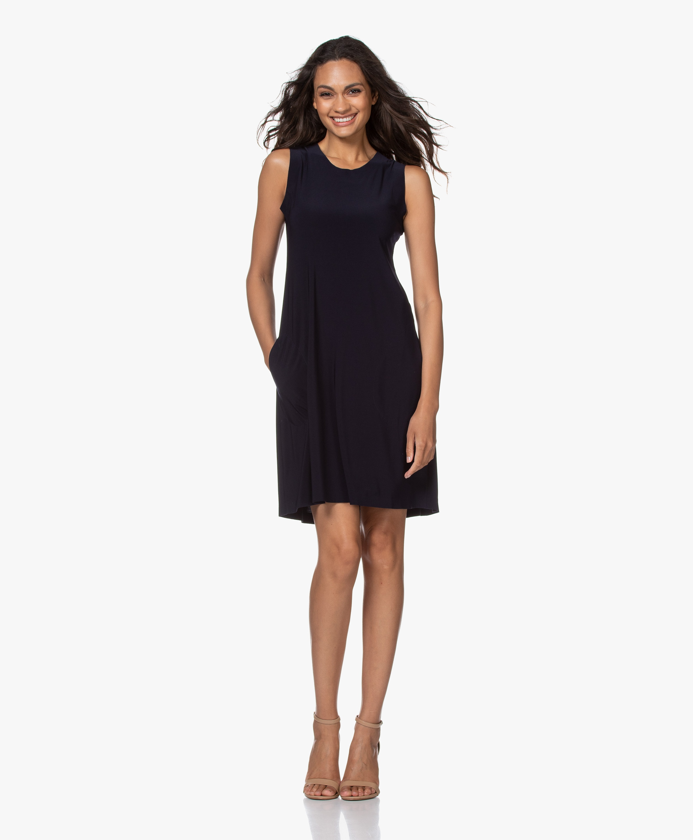 Sleeveless Swing Tech Jersey Jurk