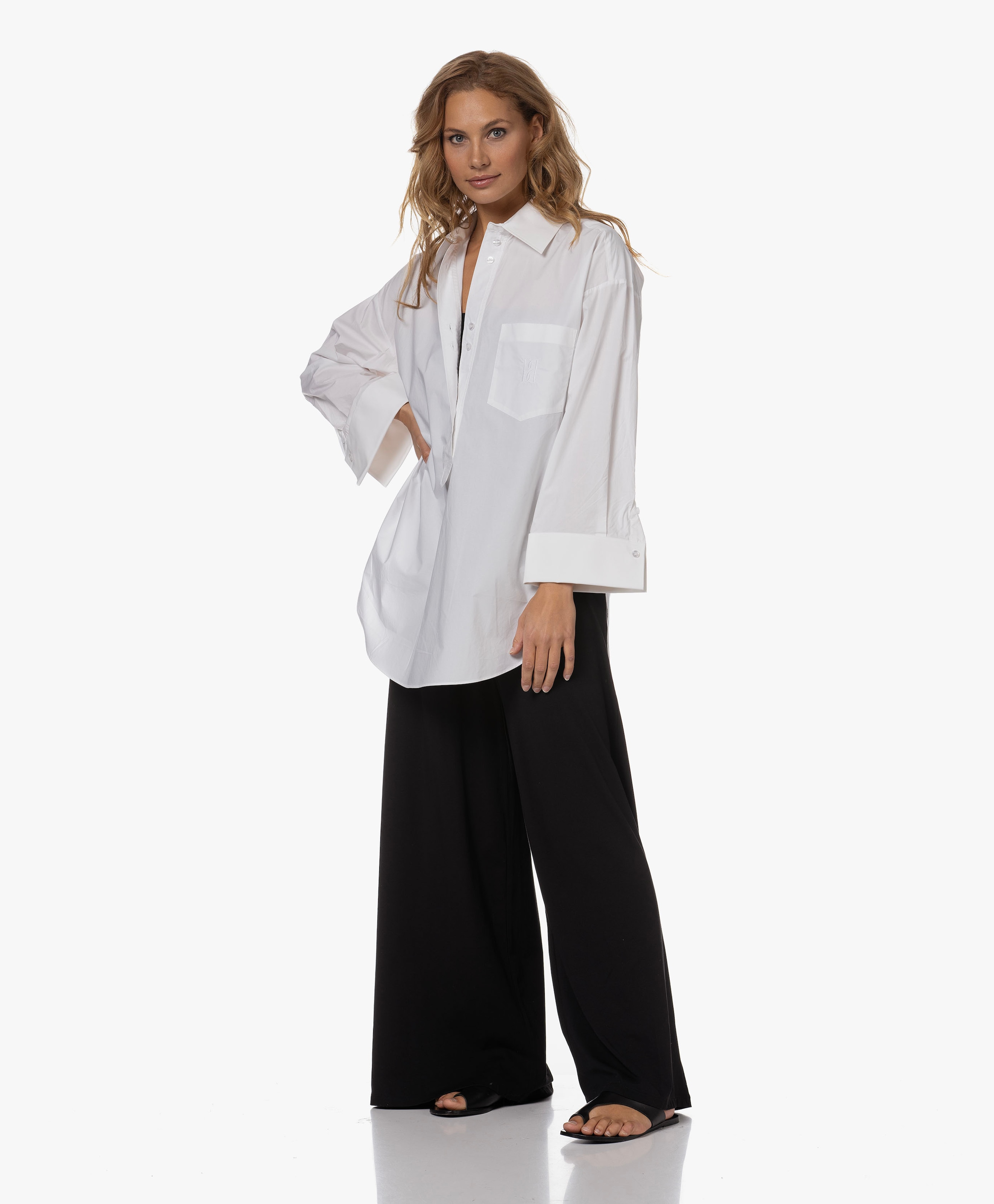 Maye Oversized Overhemdblouse