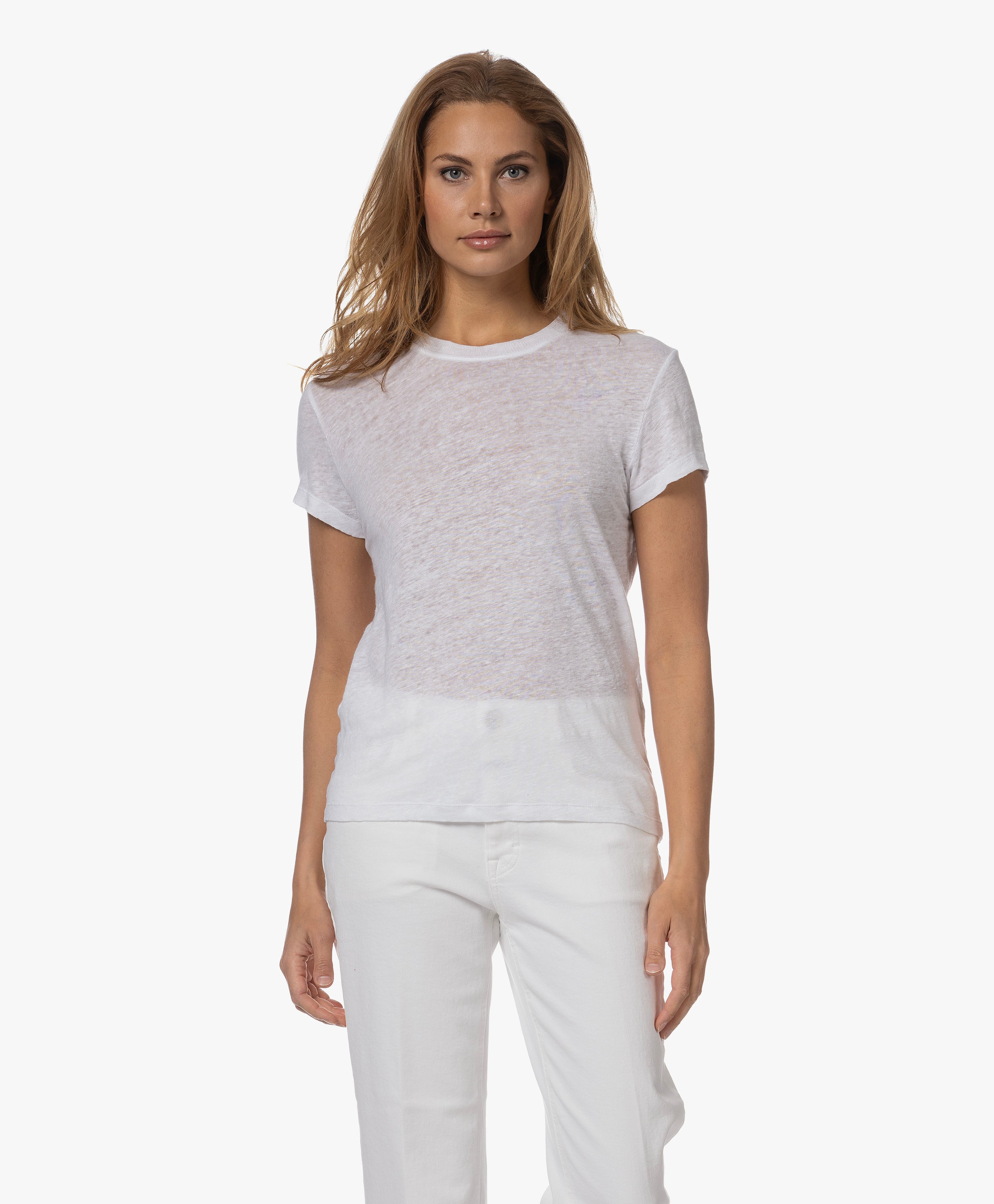 Third Linnen R-hals T-shirt