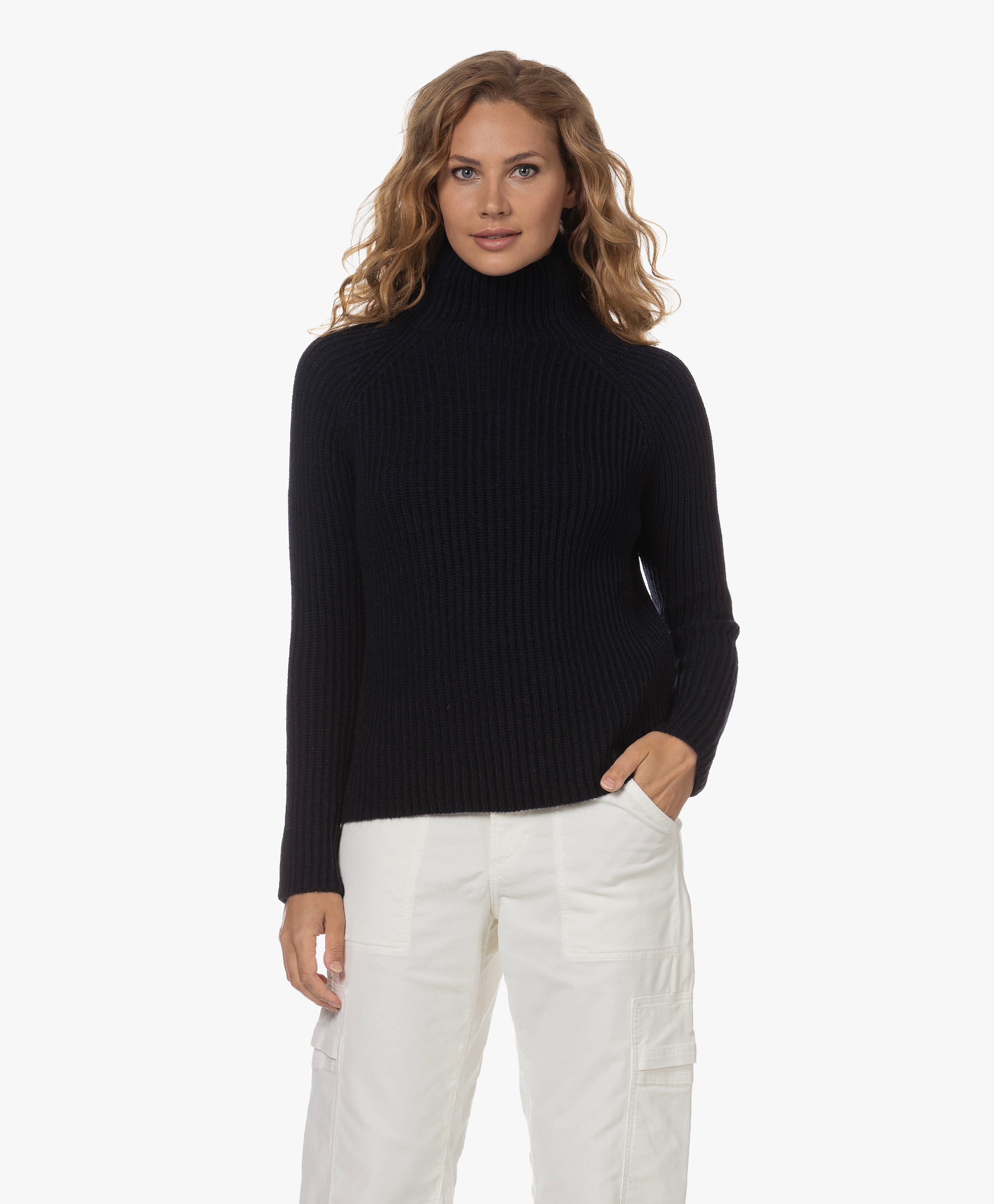 Arwen Rib Knit Turtleneck Sweater