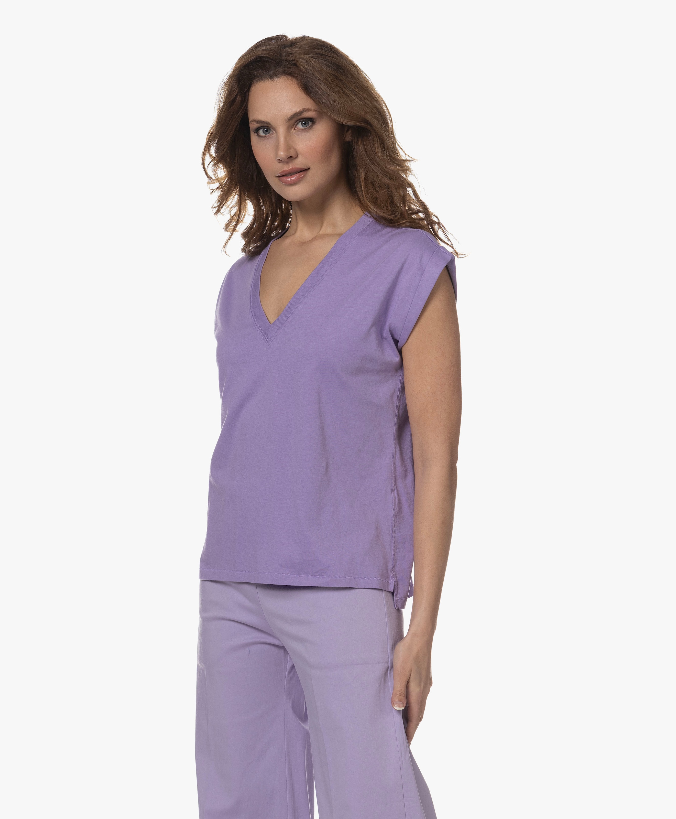 Easy V-hals T-shirt