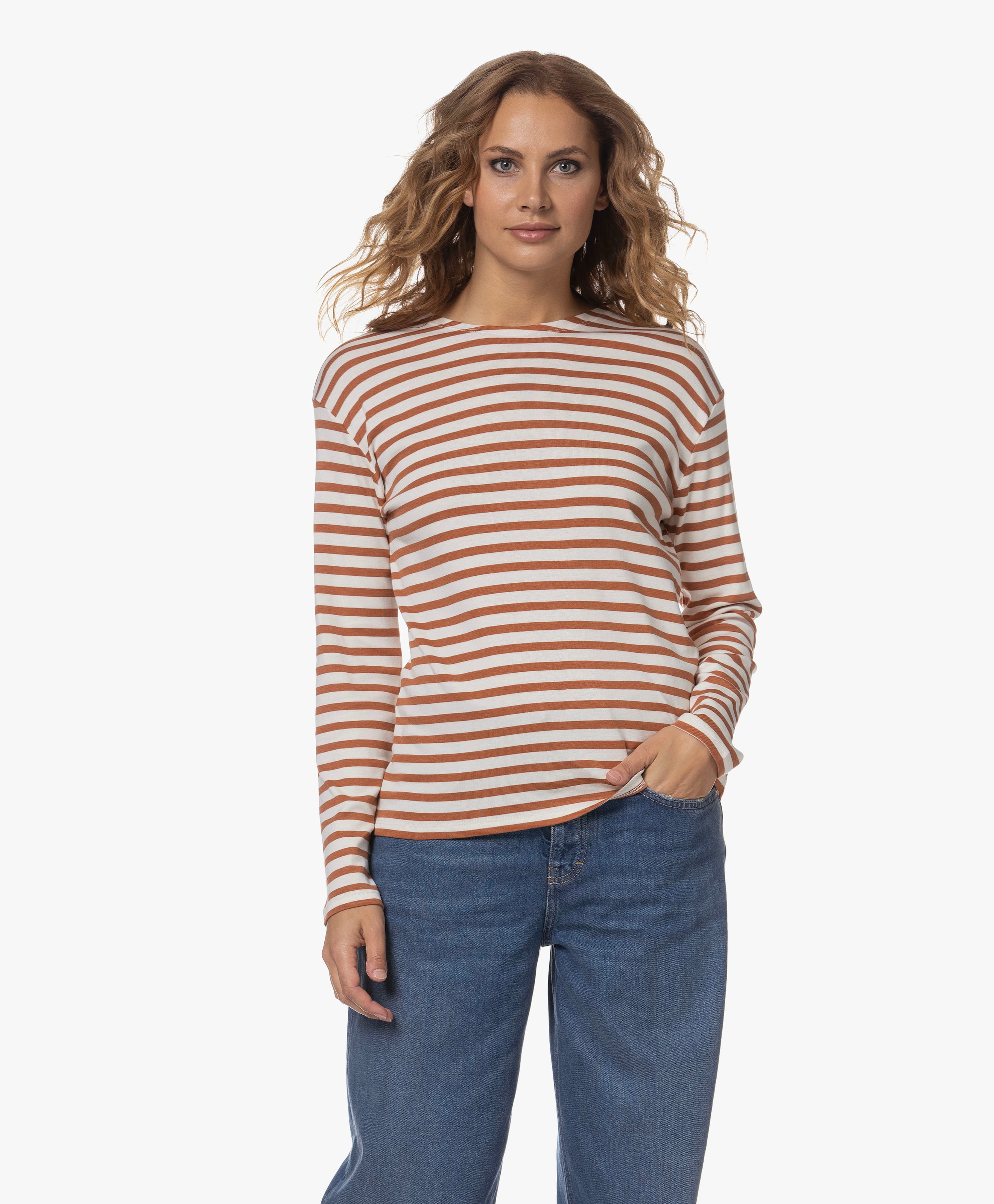 Striped Modal Blend Long Sleeve