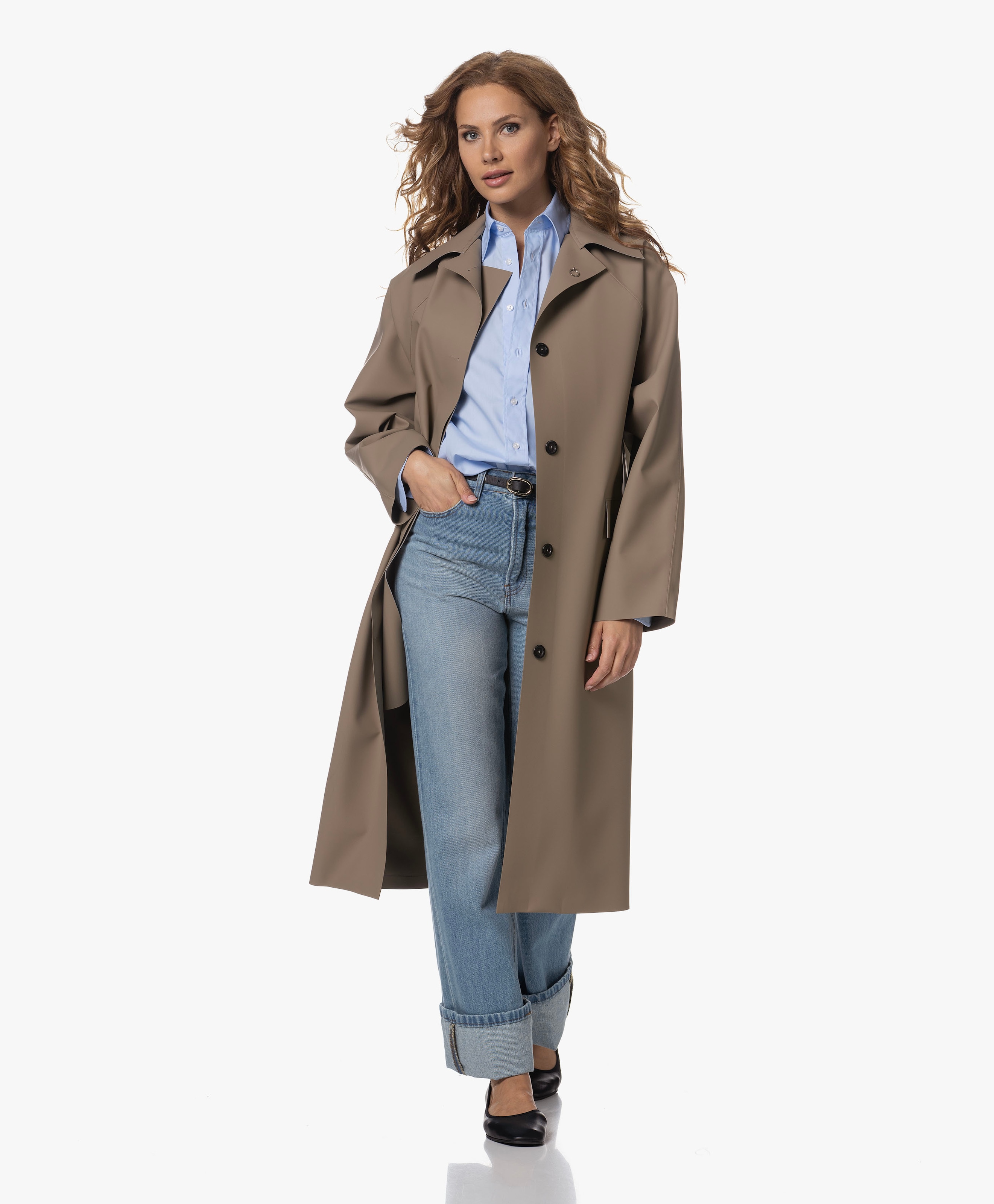 Original Below Rubberen Trenchcoat