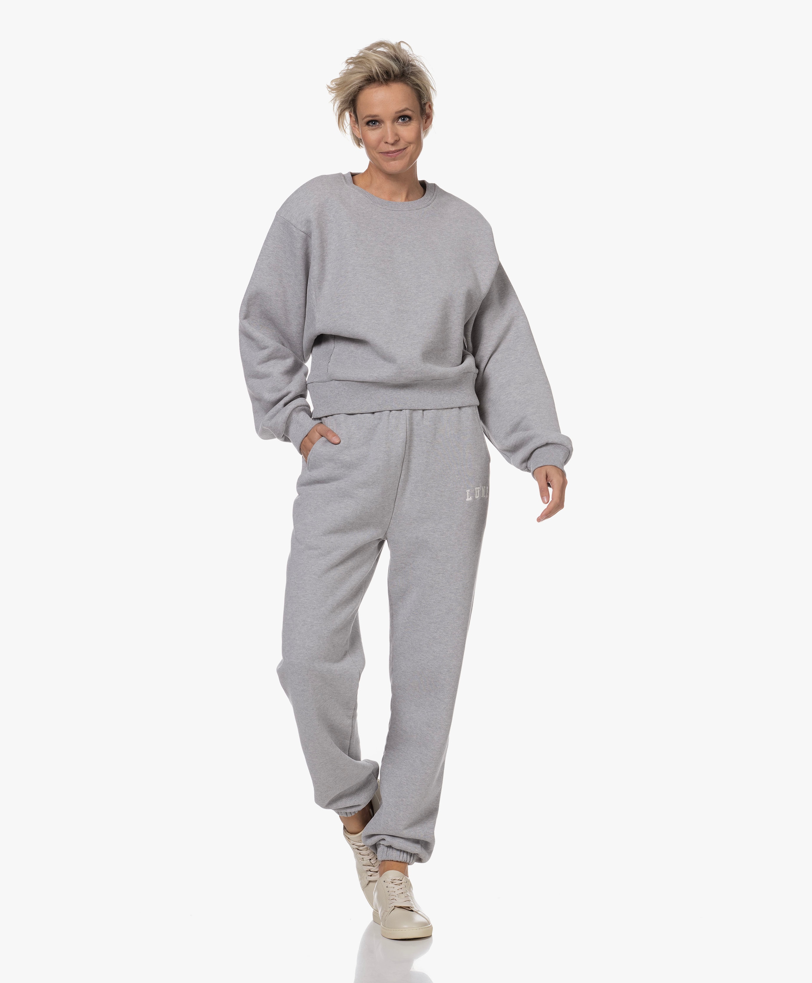 Zoe Padded Shoulder Sweater