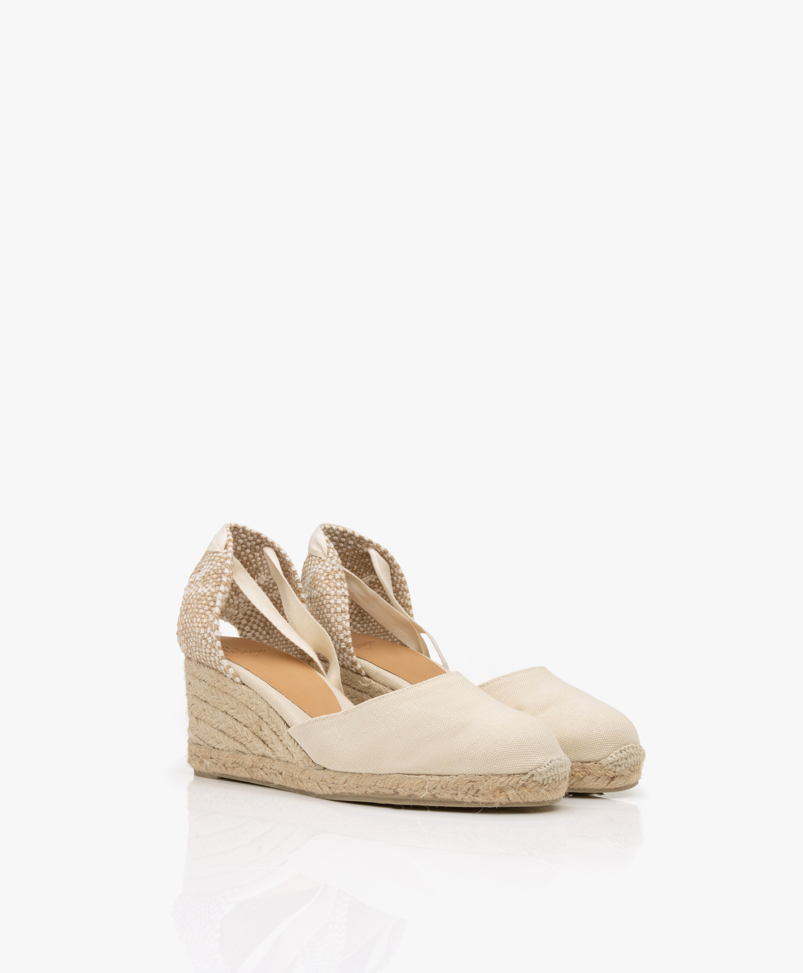 Carina 7cm Canvas Sleehak Espadrilles