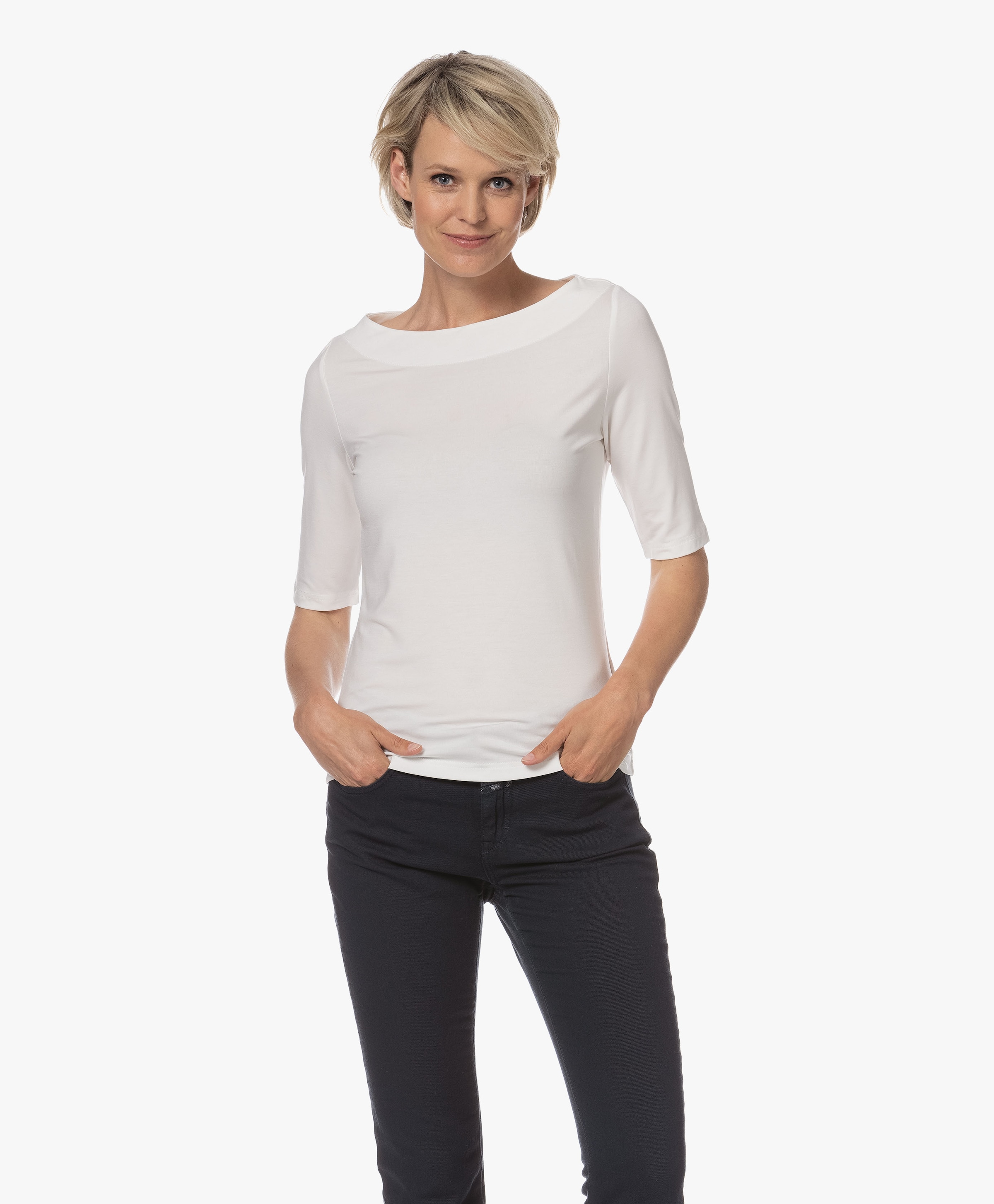 Tencel Boothals T shirt