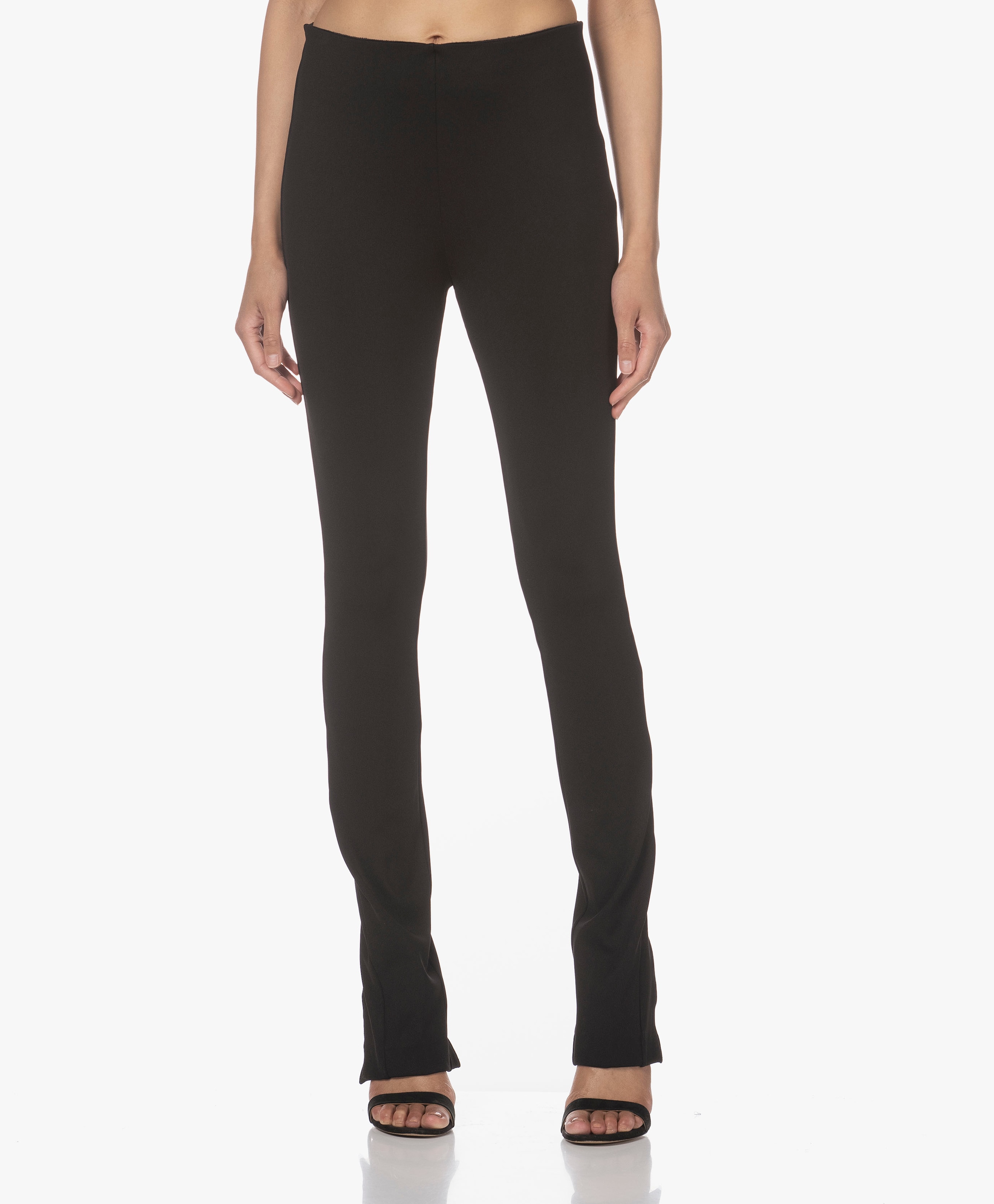 Purser Heavy Rib Jersey Slim-fit Broek met Split