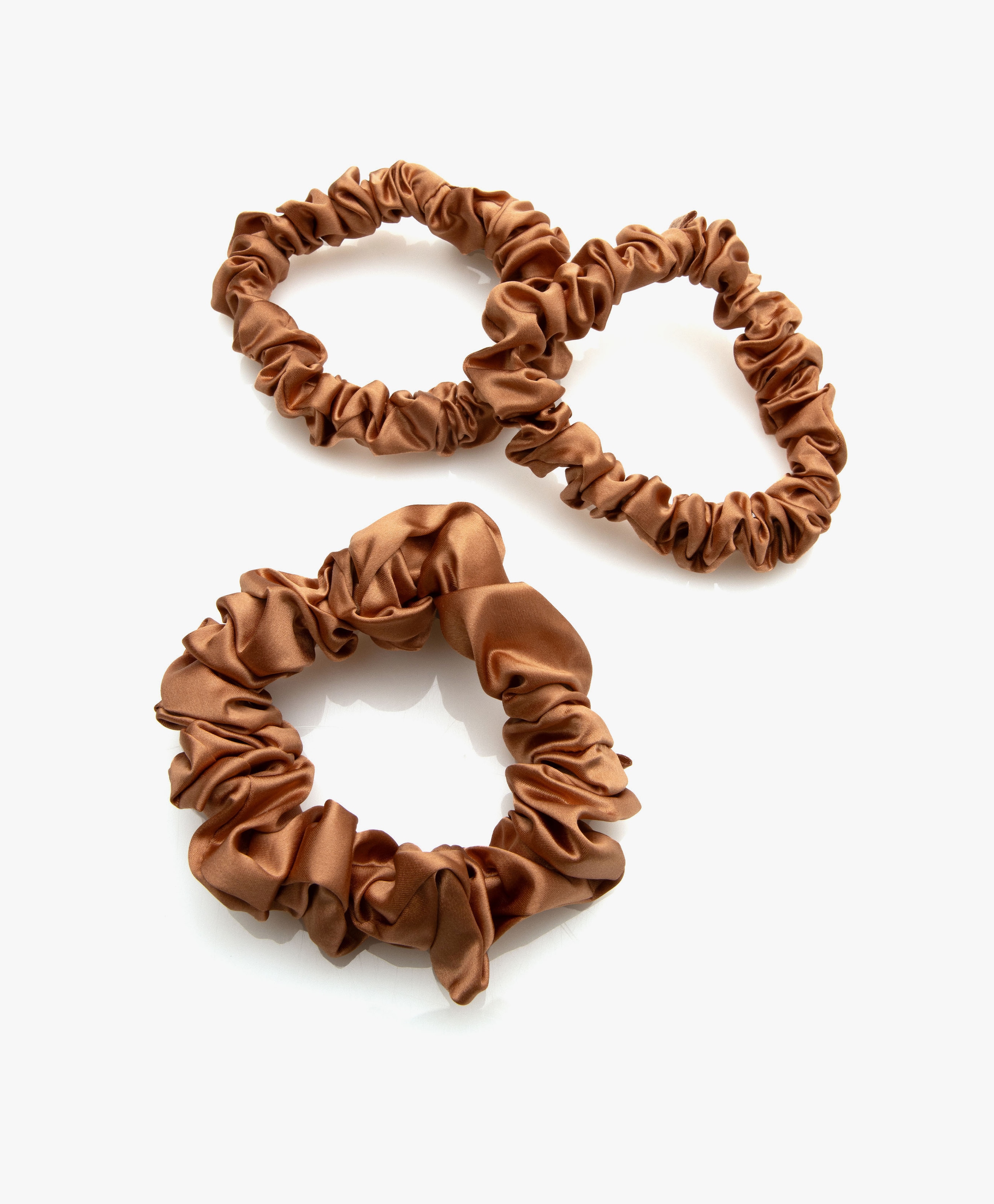 3-pack Midi/Large Zijden Scrunchies