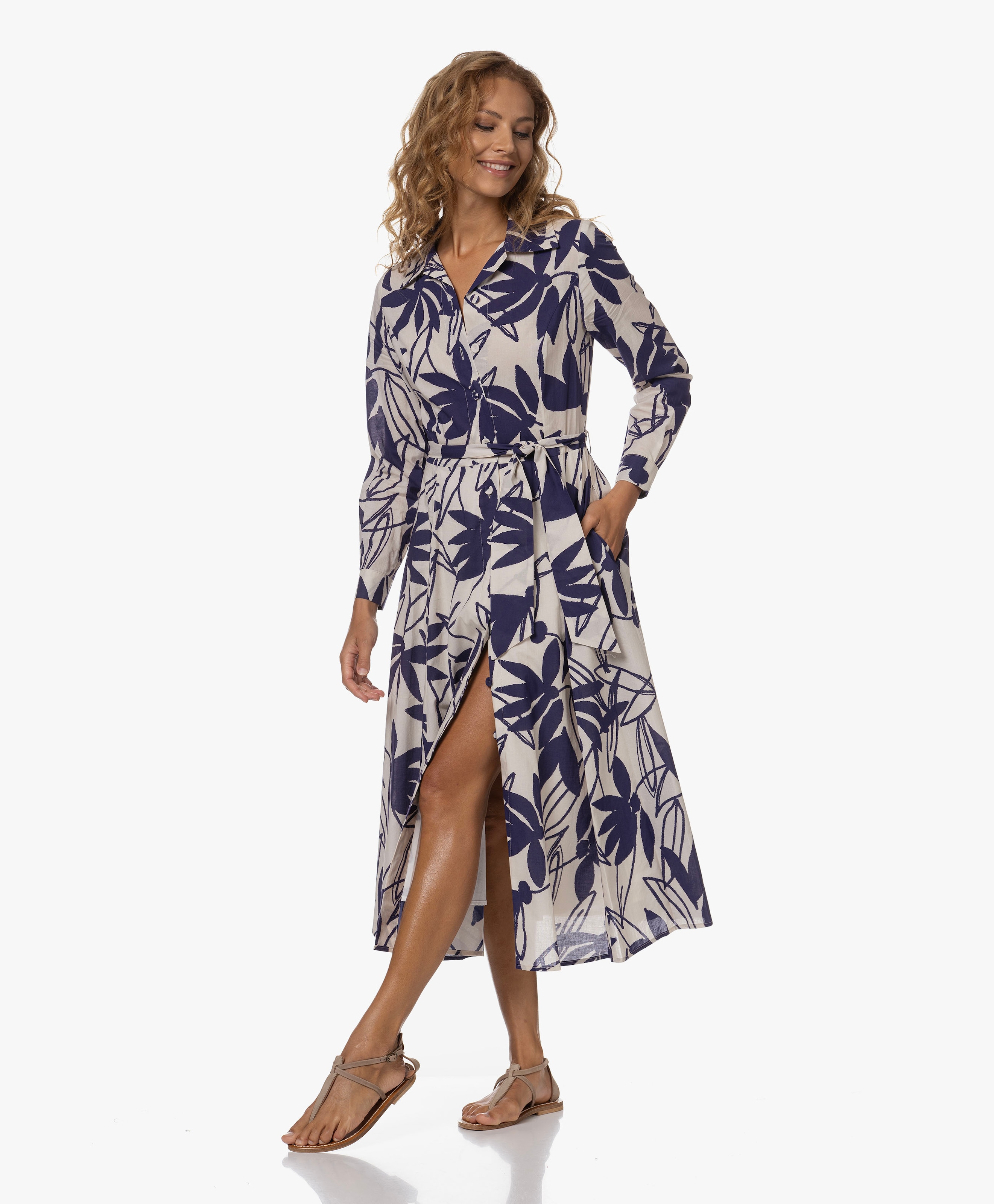 Geprinte Blousejurk
