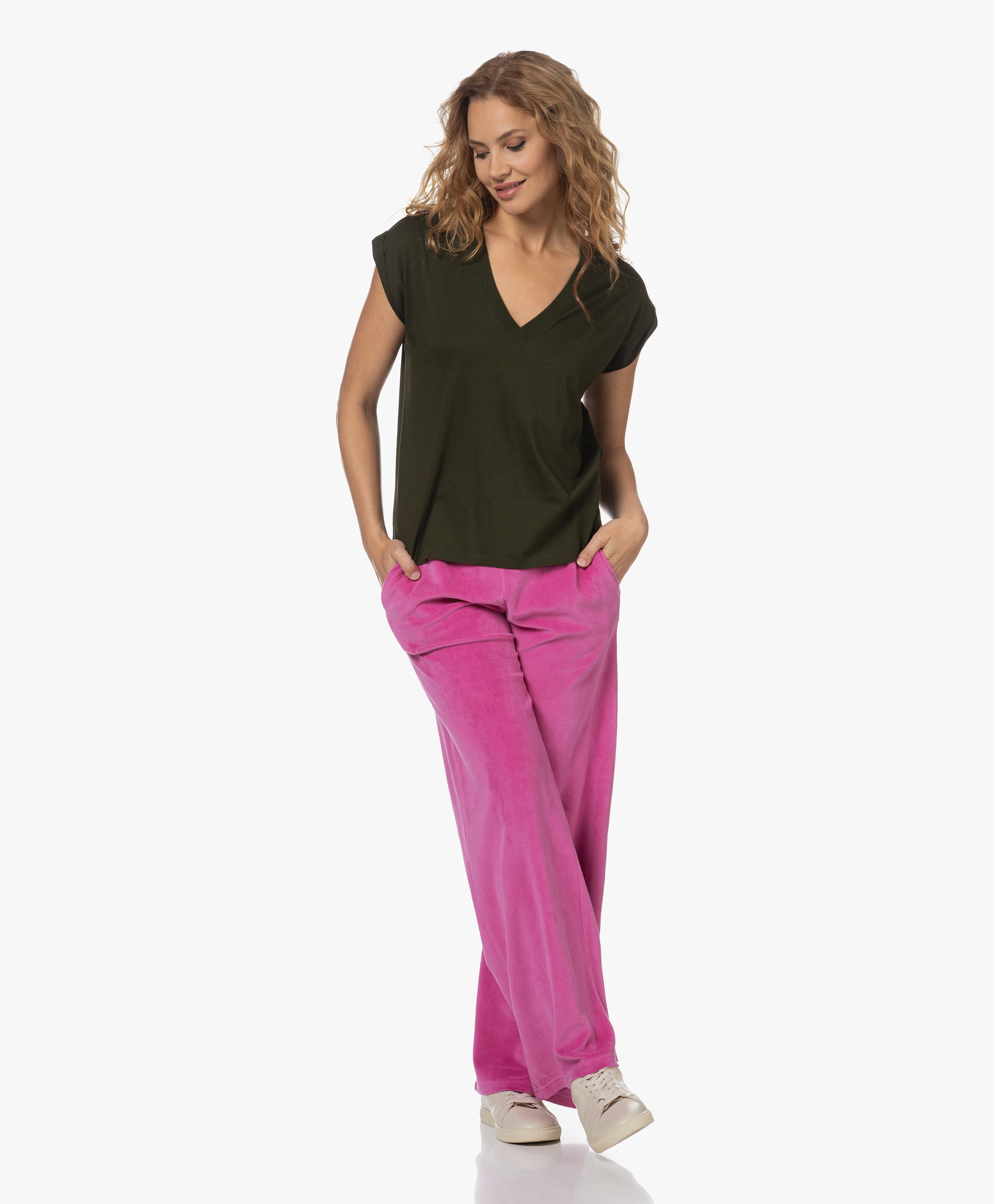 Easy V-hals T-shirt