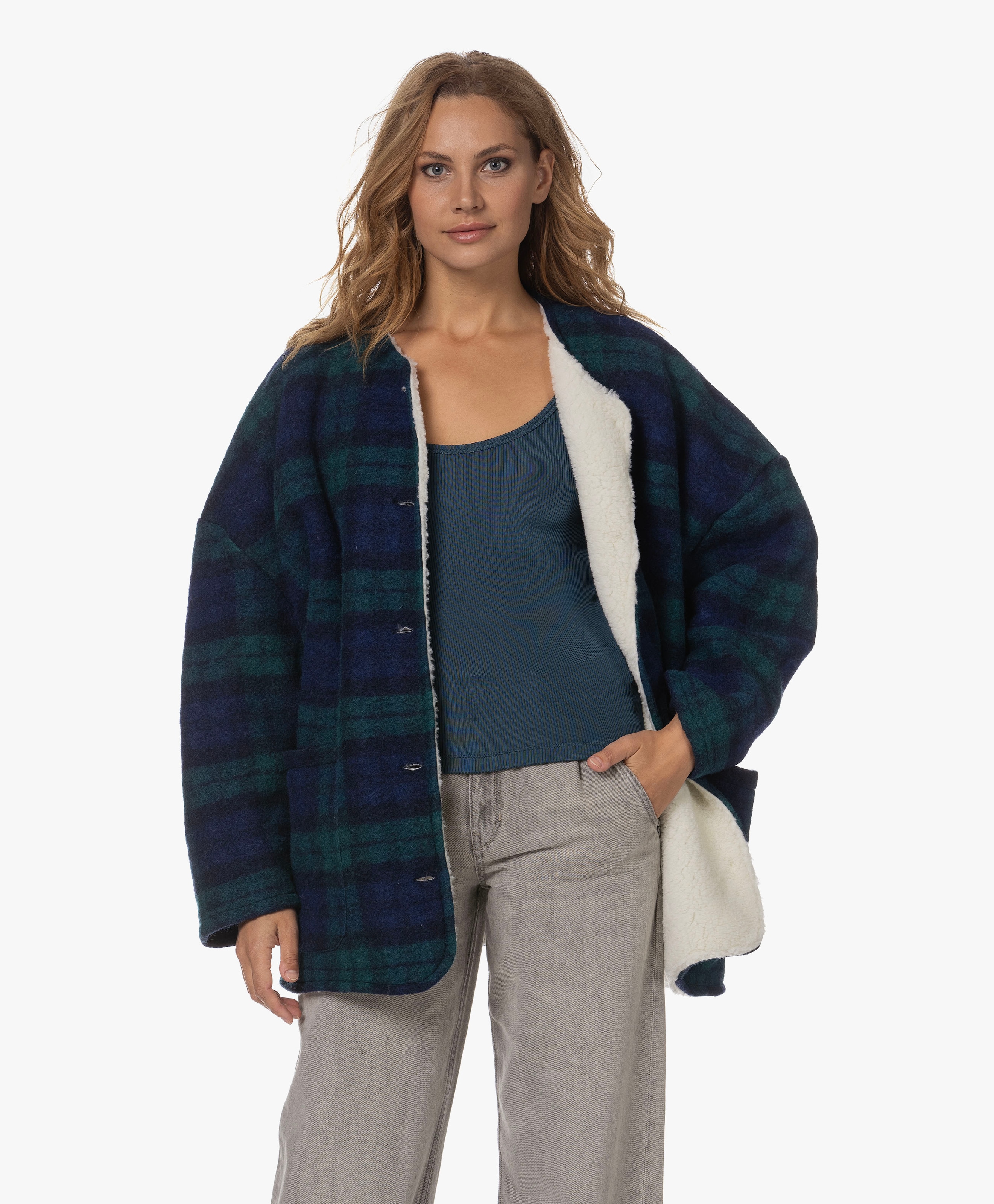 Hannah Oversized Geruit Teddy Jack