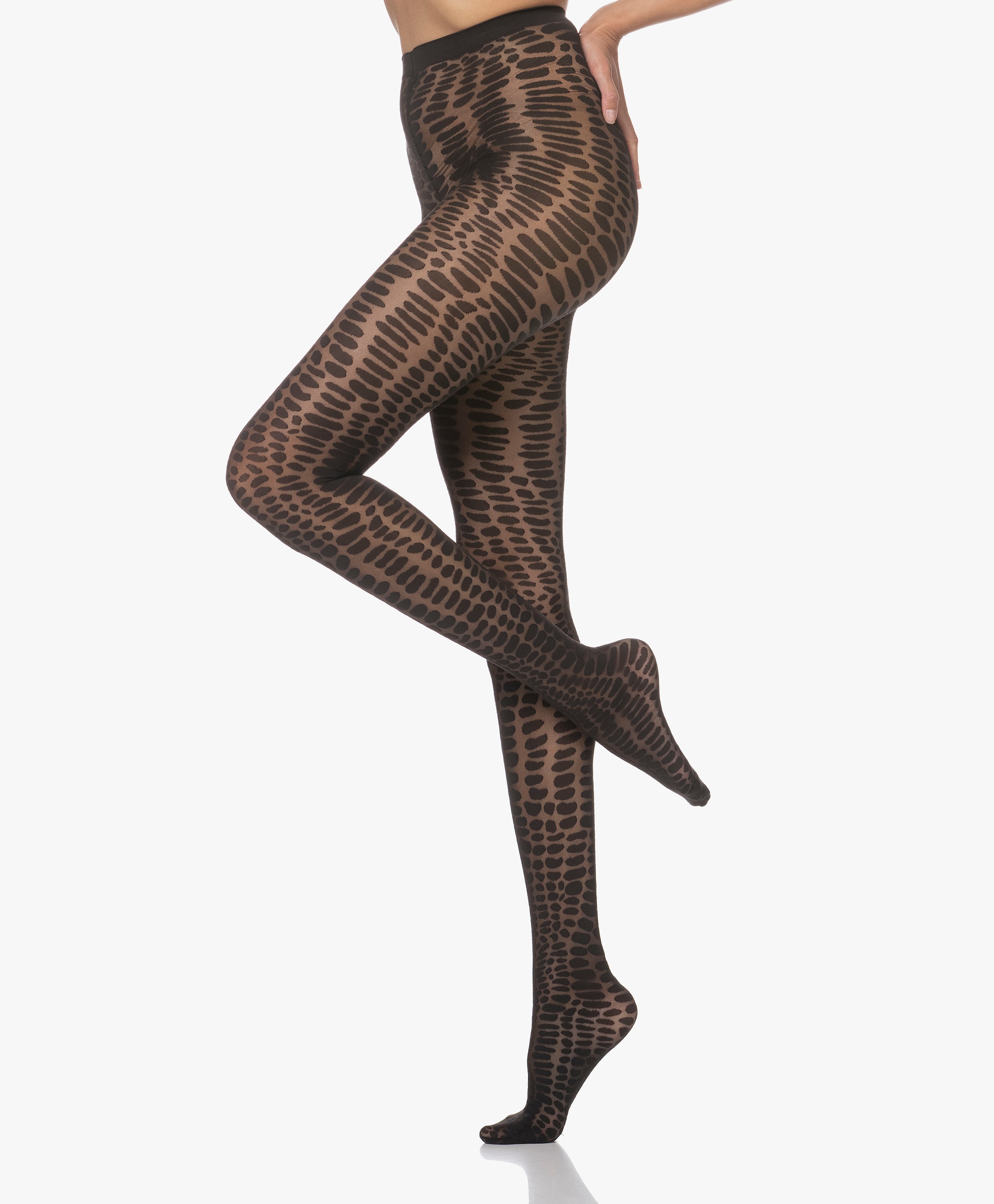 Croco Jacquard Panty