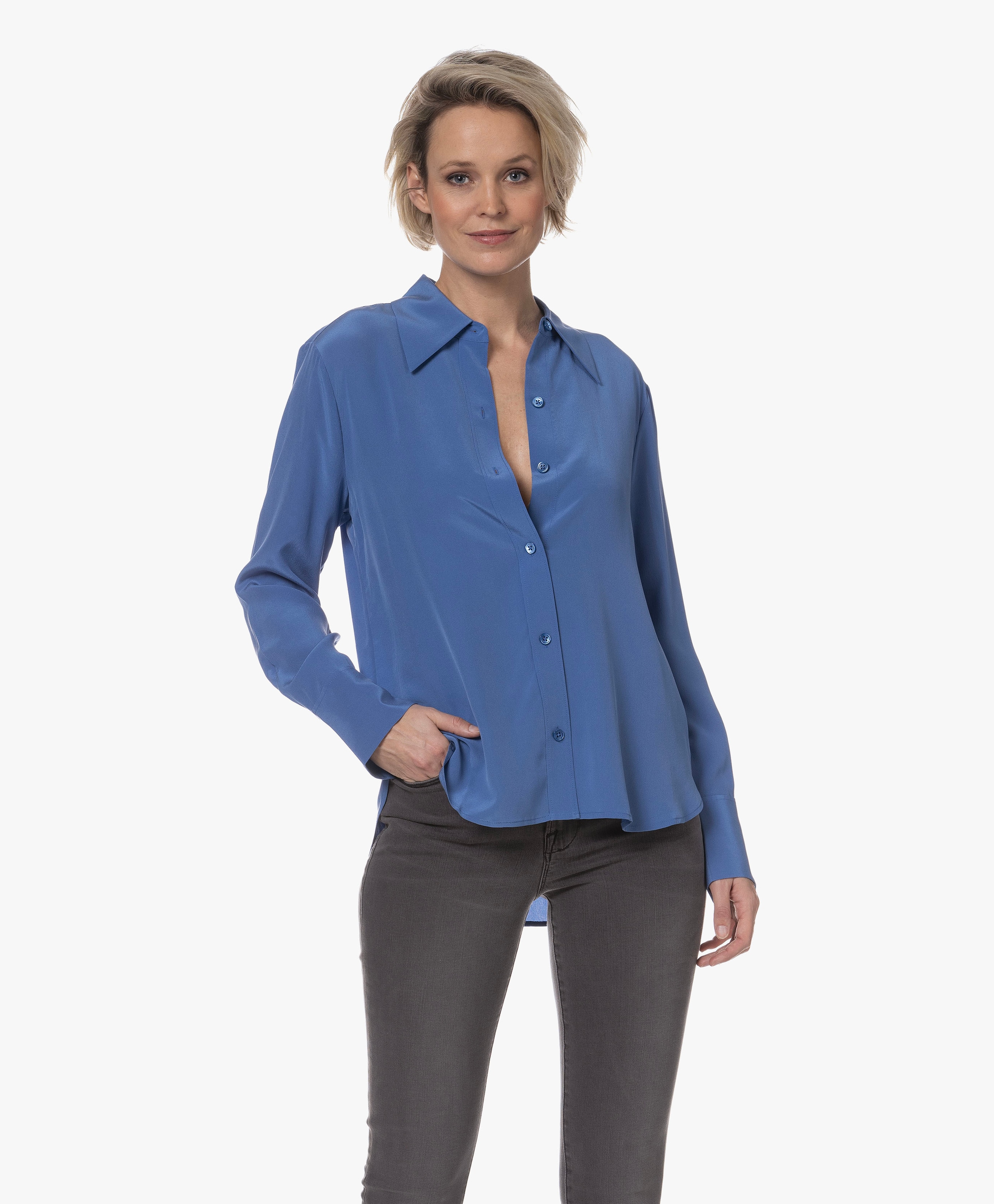 Leona Gewassen Zijden Blouse