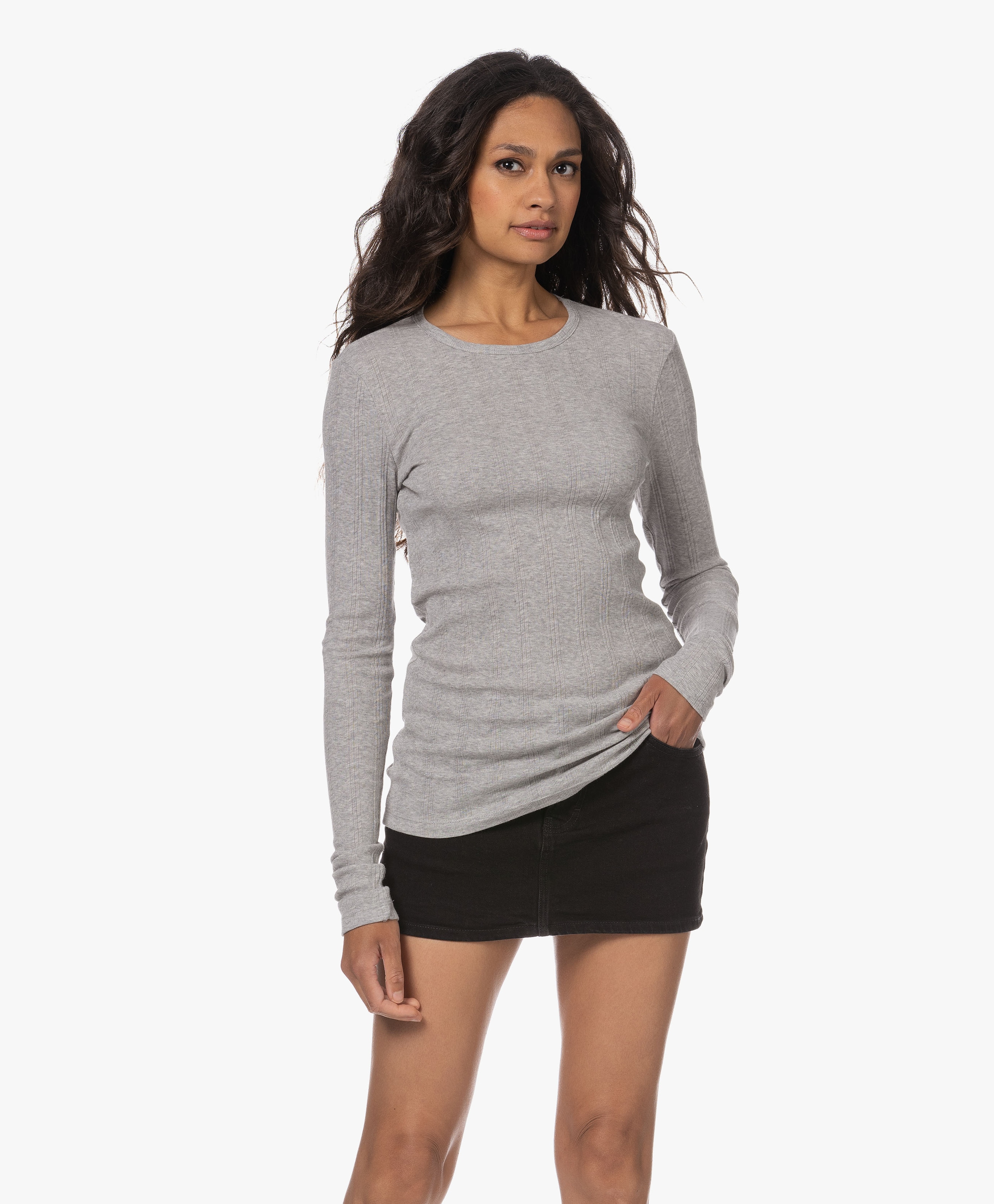 Thyra Rib Katoenen Longsleeve